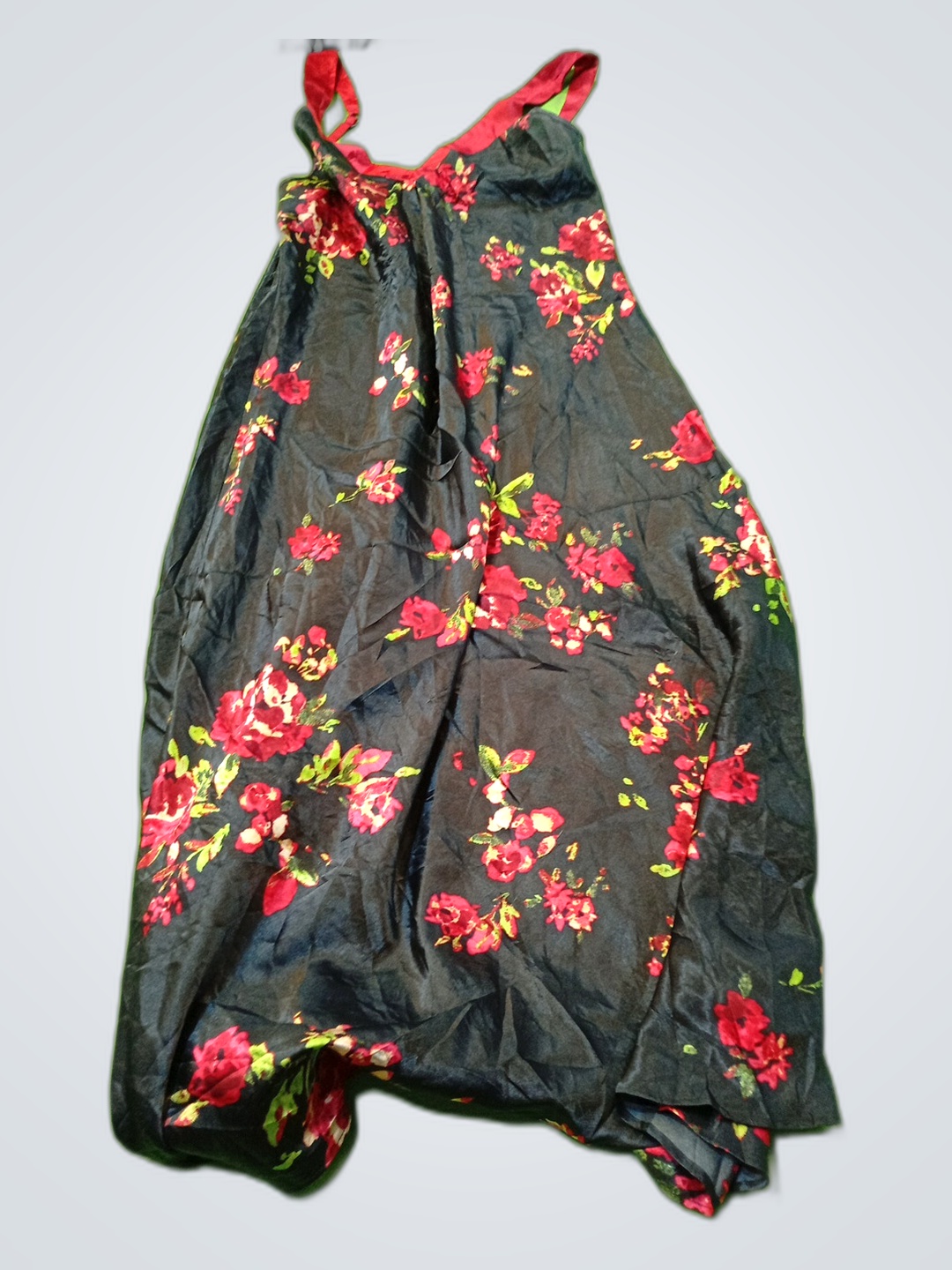 Jones New York Black Floral Slip Dress