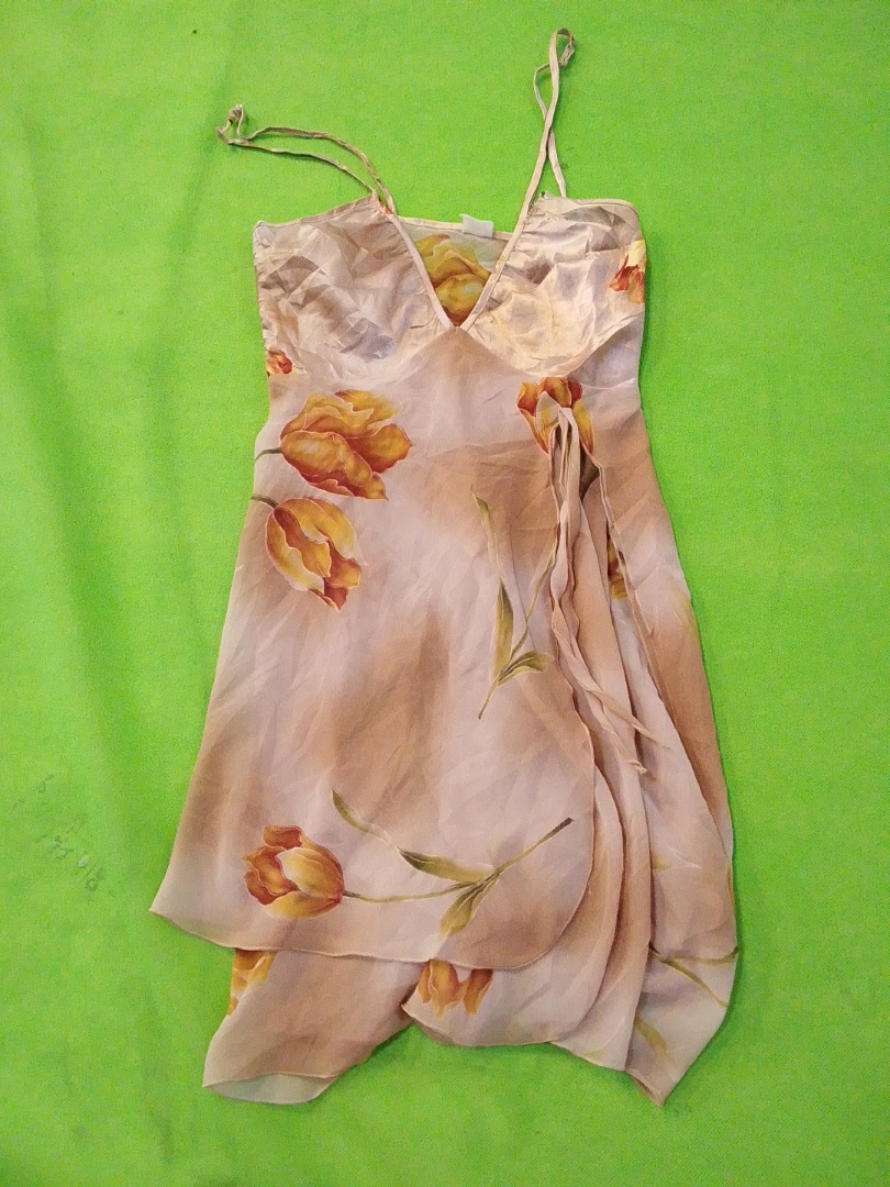 Vestido Slip com Estampa Floral