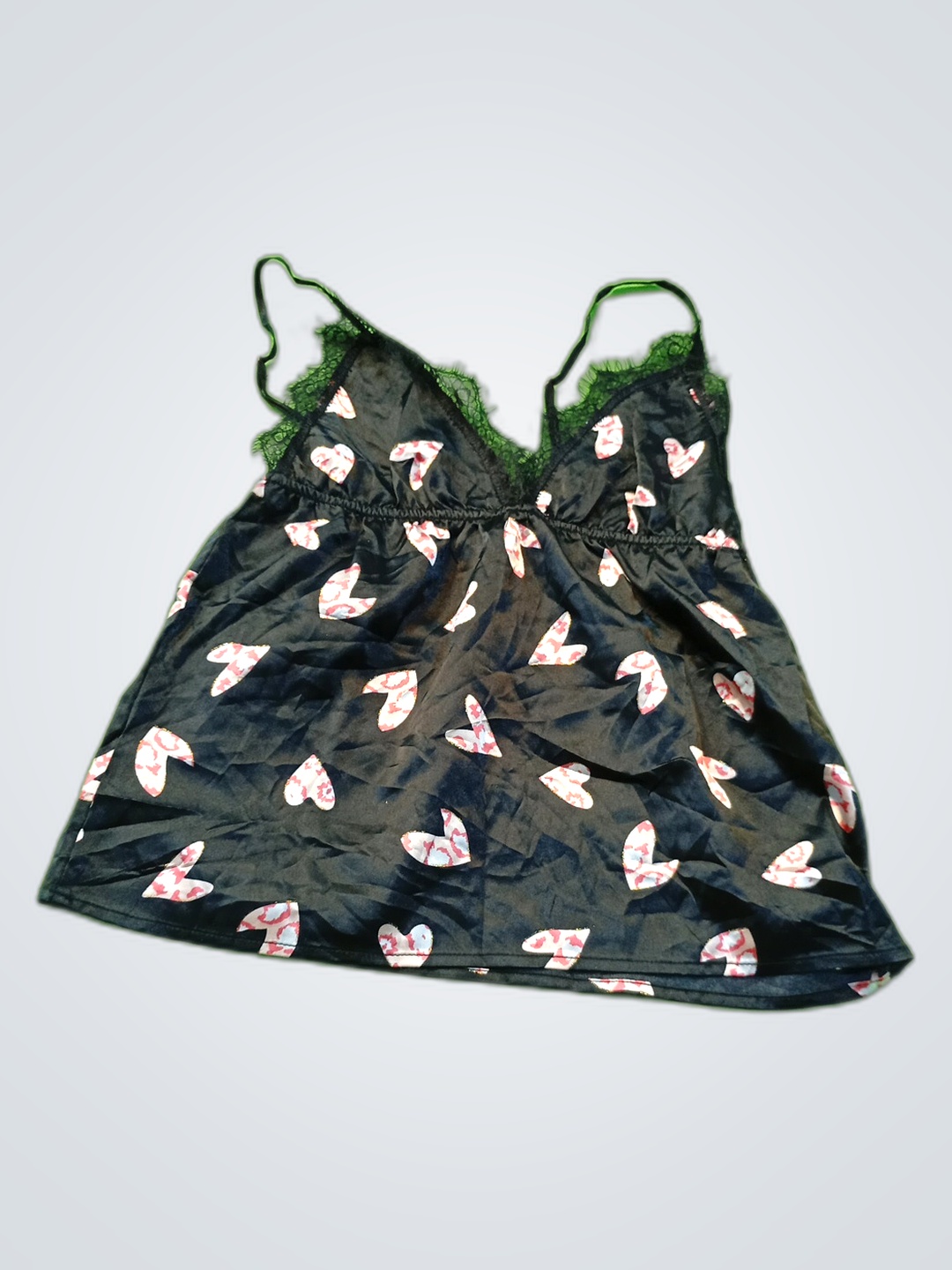 Black Heart Pattern Camisole