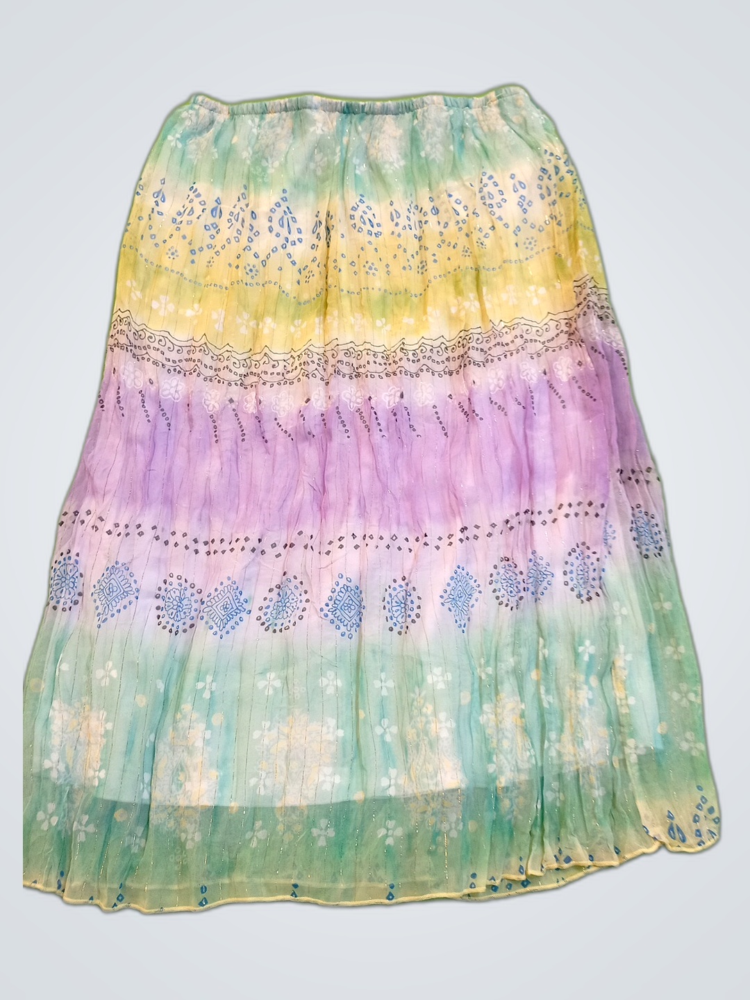 Unbranded Embroidered Multi-Color Maxi Skirt