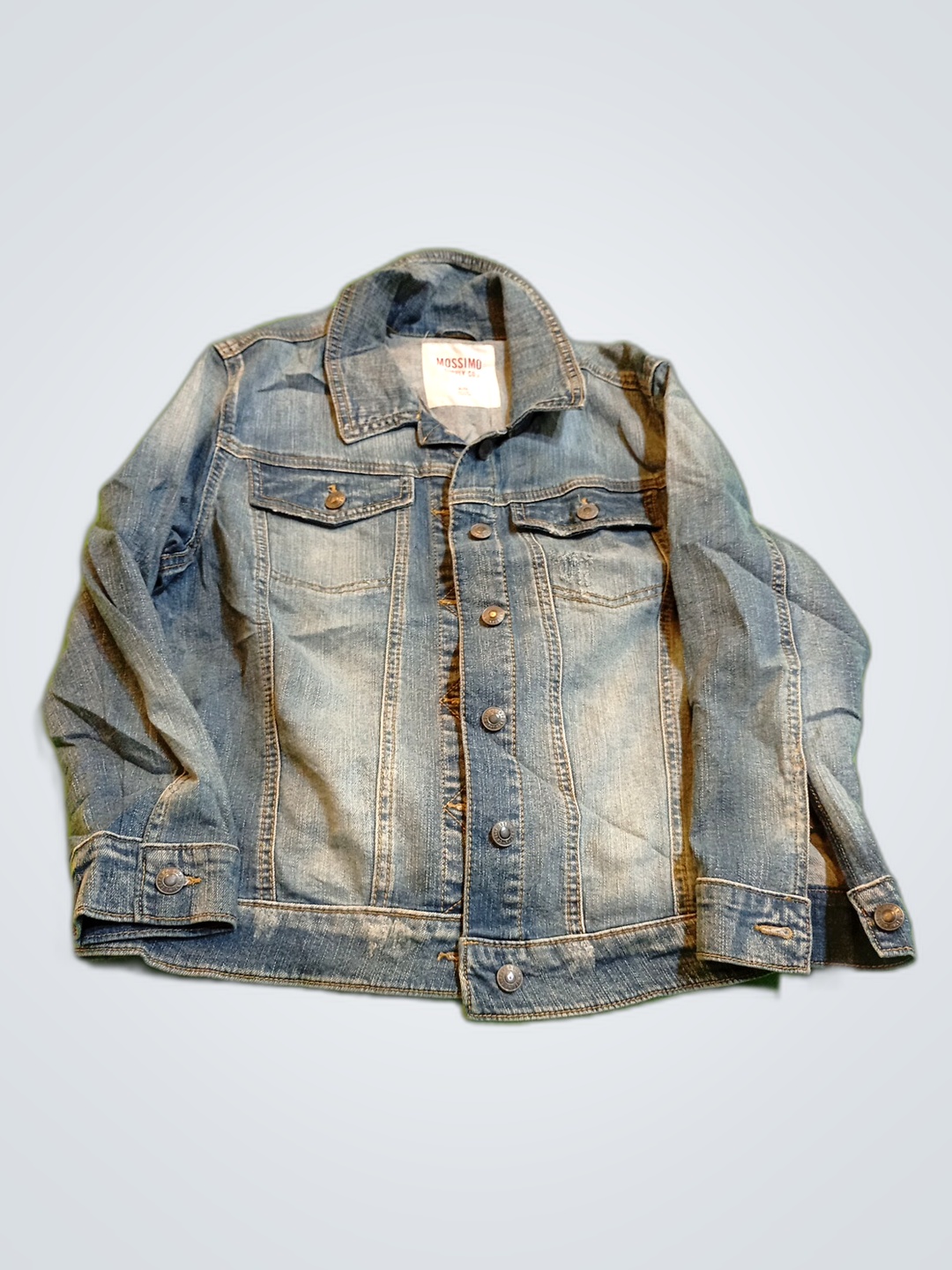 Mossimo Denim Jacket with San Francisco 49ers Patc..