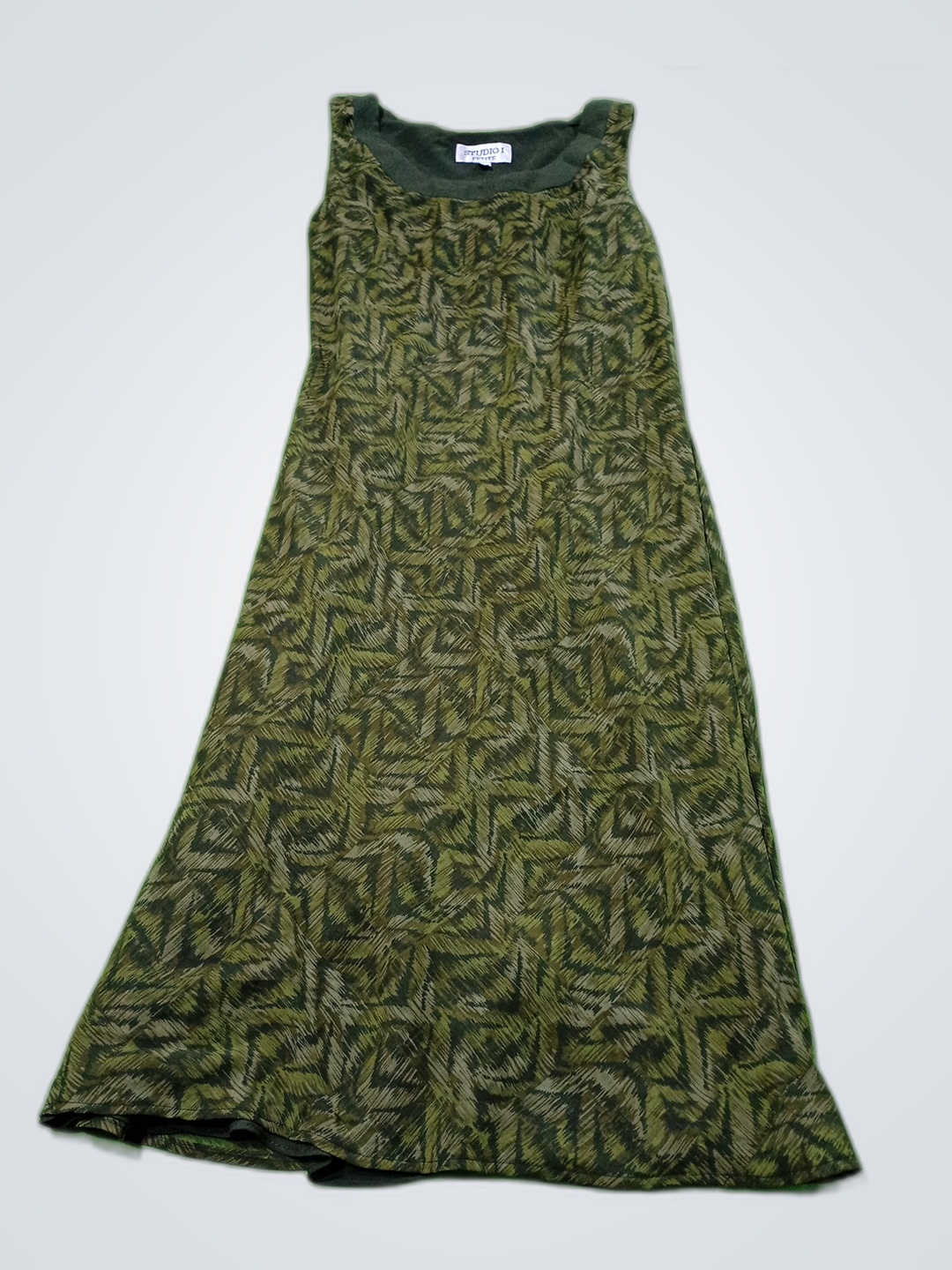 Vestido Maxi de Impressão Geométrica Studio I Peti..