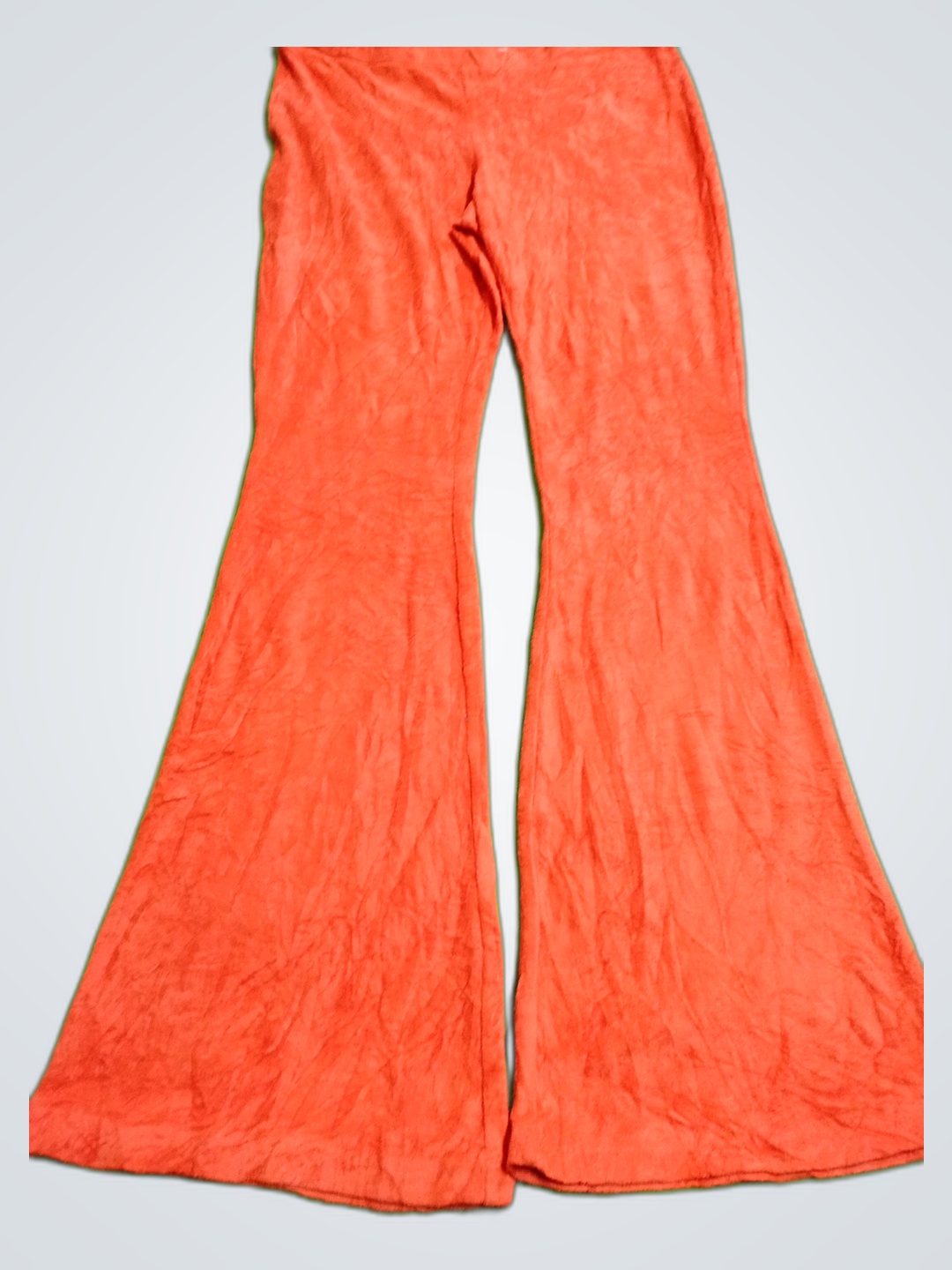 Calças Flare de Veludo Laranja Juicy Couture