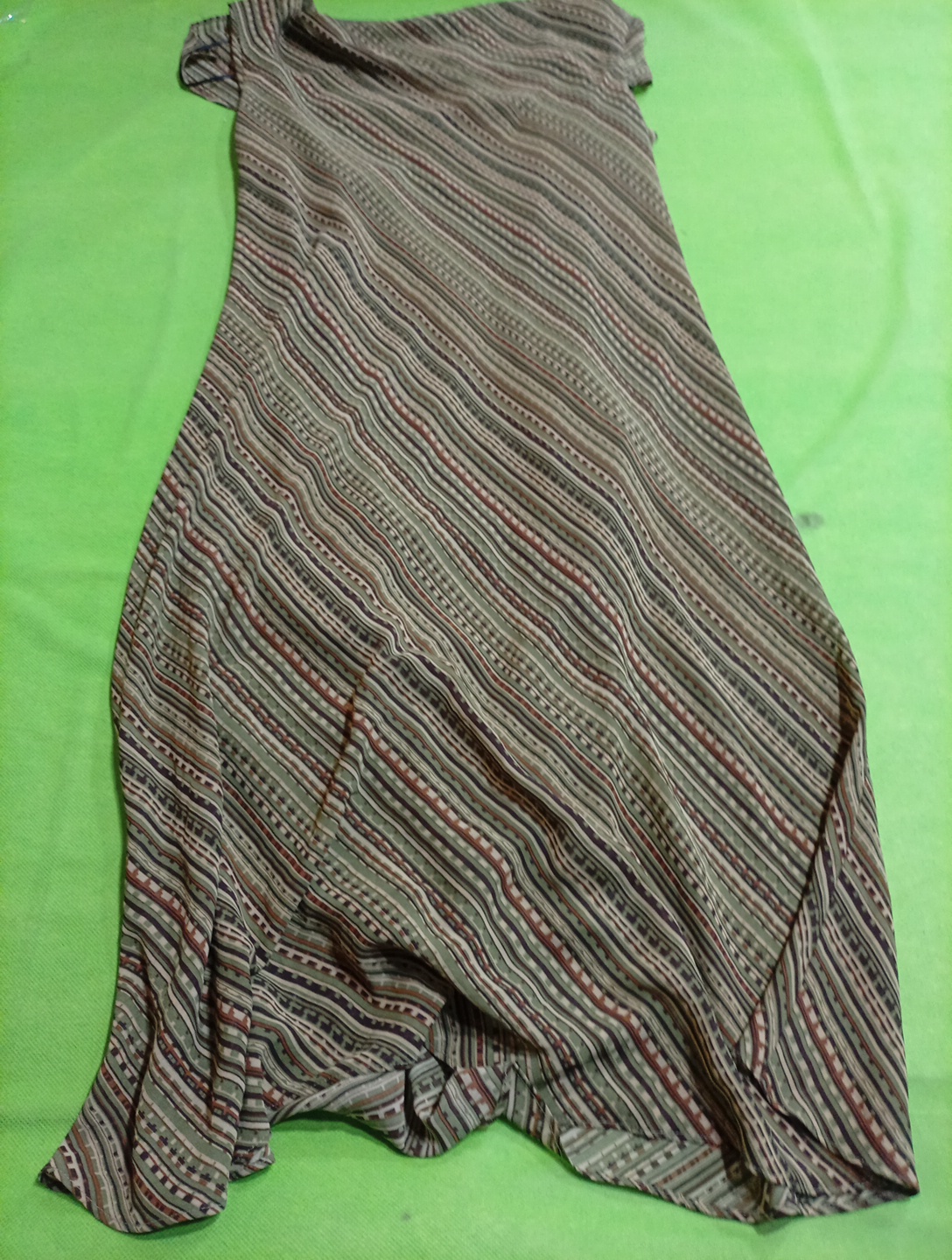 Ombre Striped Maxi Dress