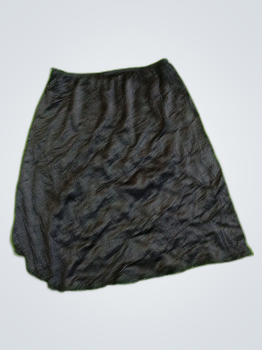 Vacquetti Black Satin Mini Skirt