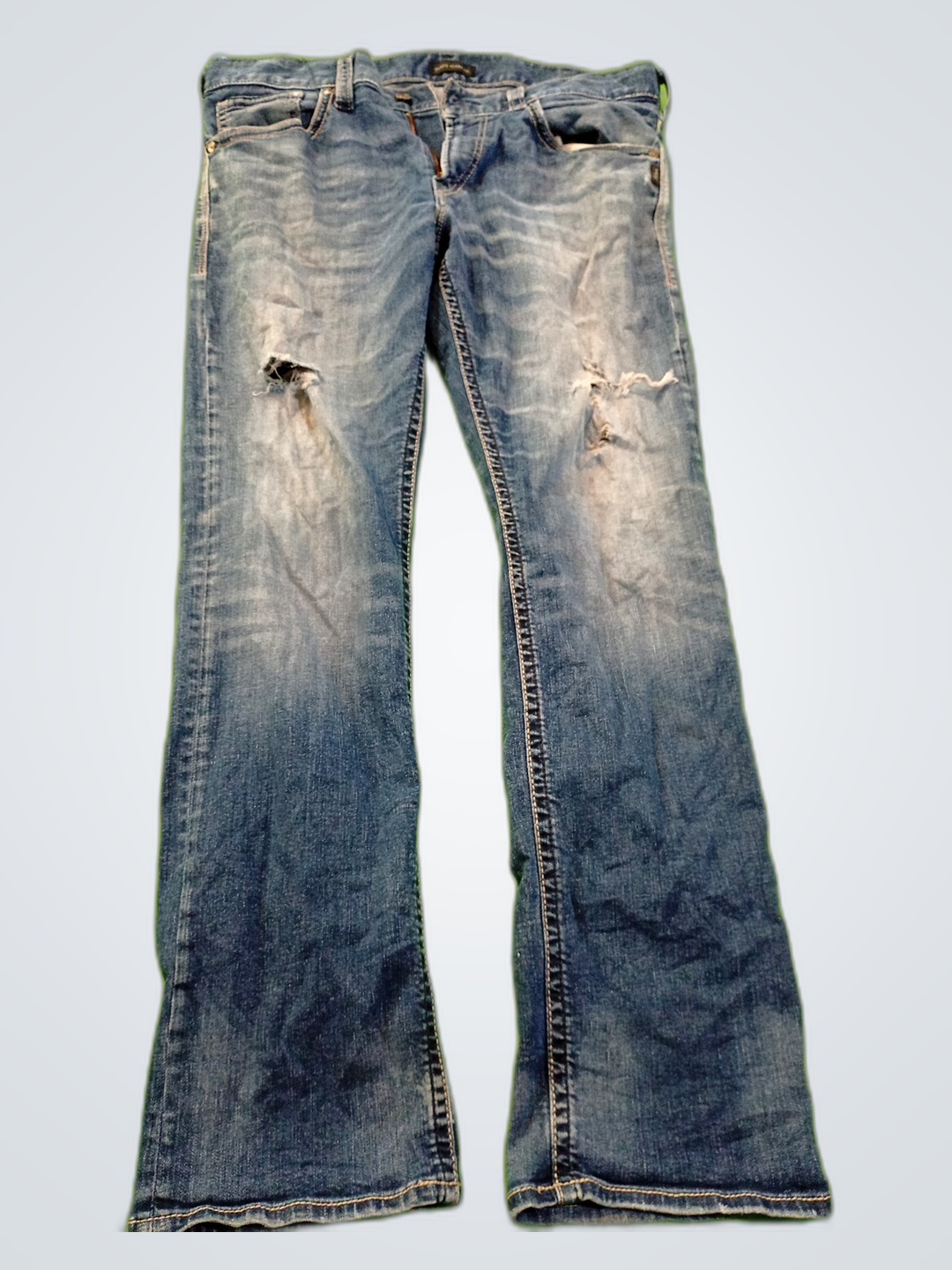 Silver Jeans Co. Bootcut Distressed Jeans