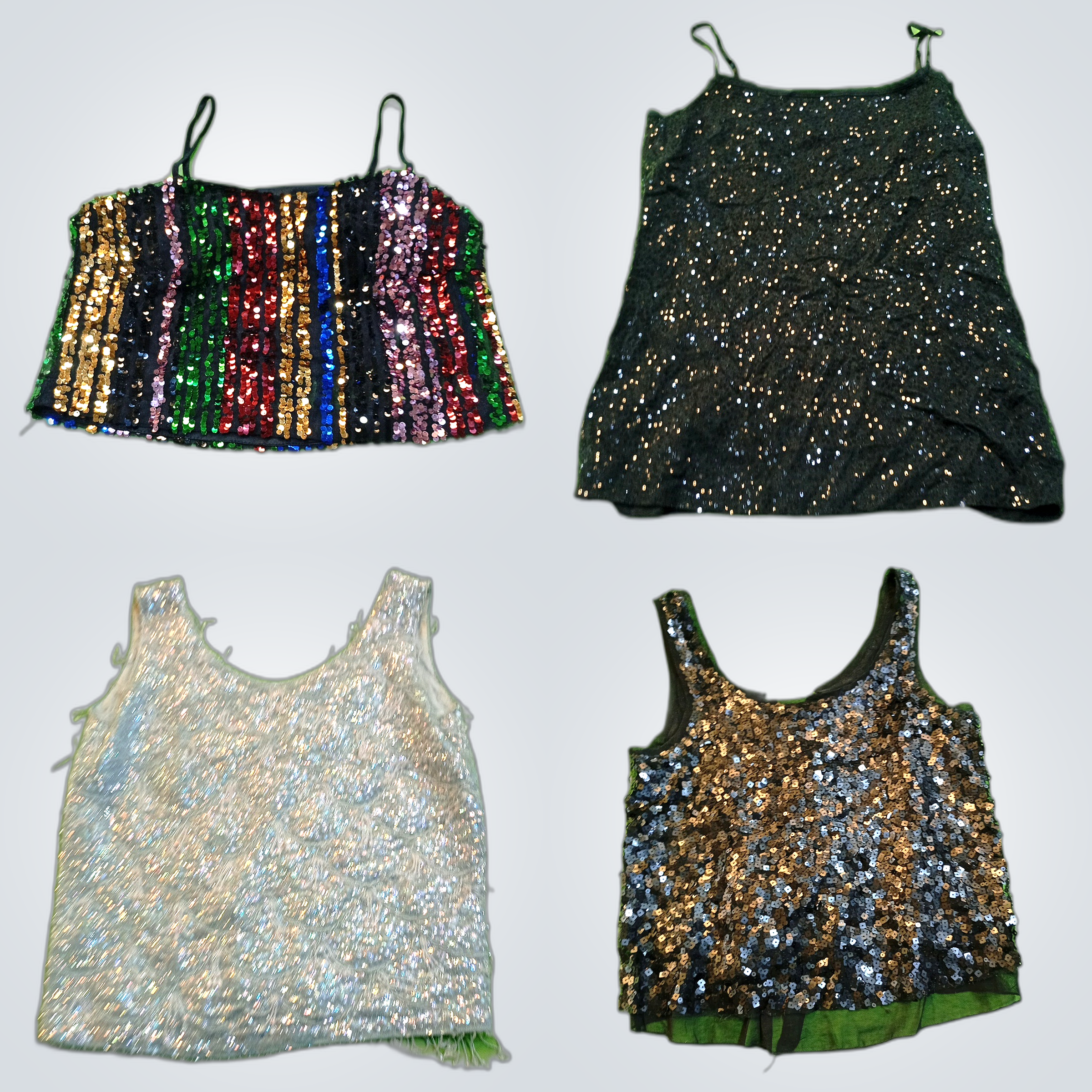 Trio de camisoles chic à perles