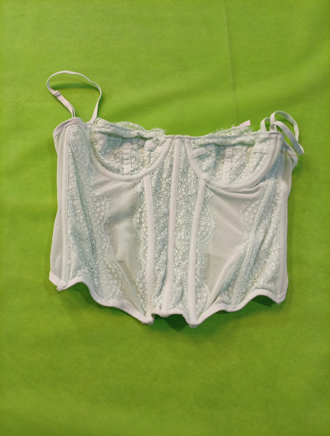 ASOS Design White Lace Bustier