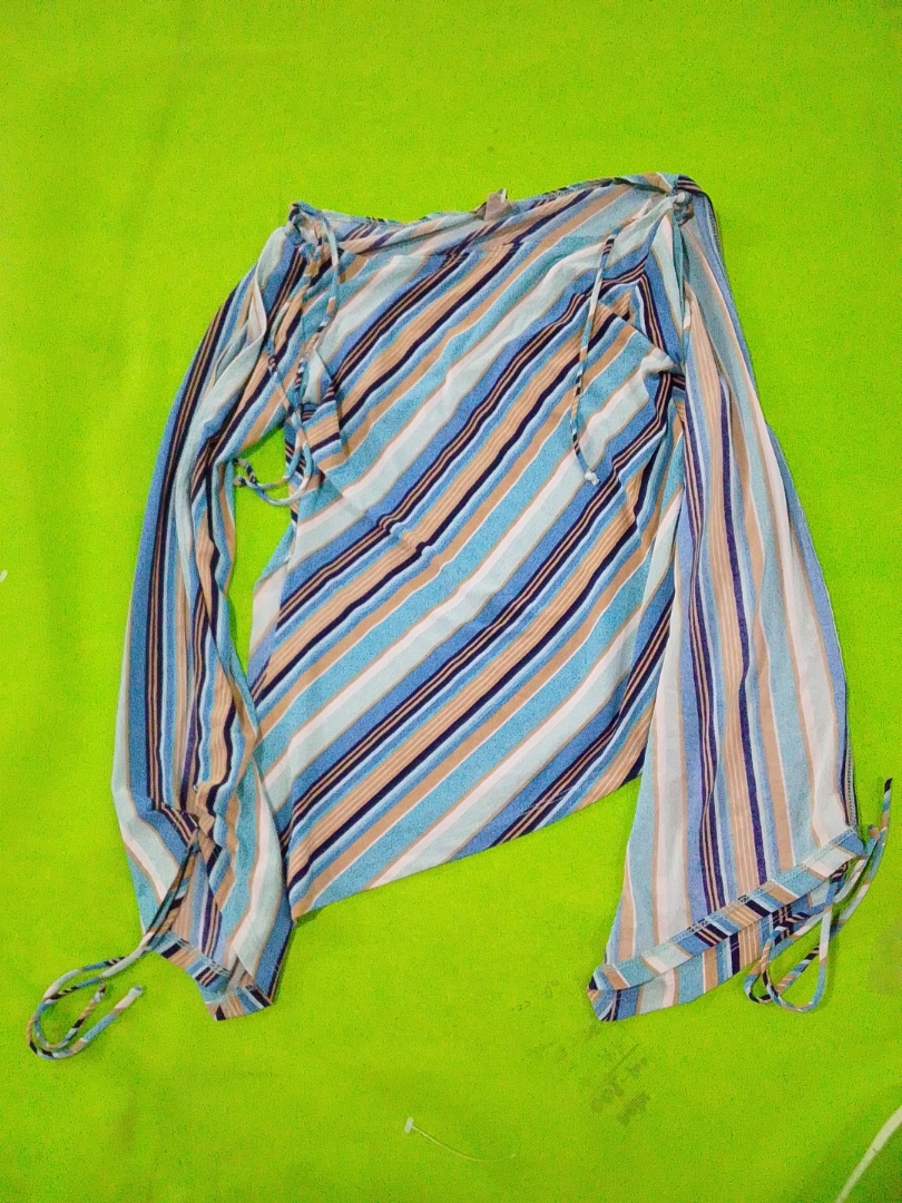 Túnica Rayada Off-Shoulder Tosca