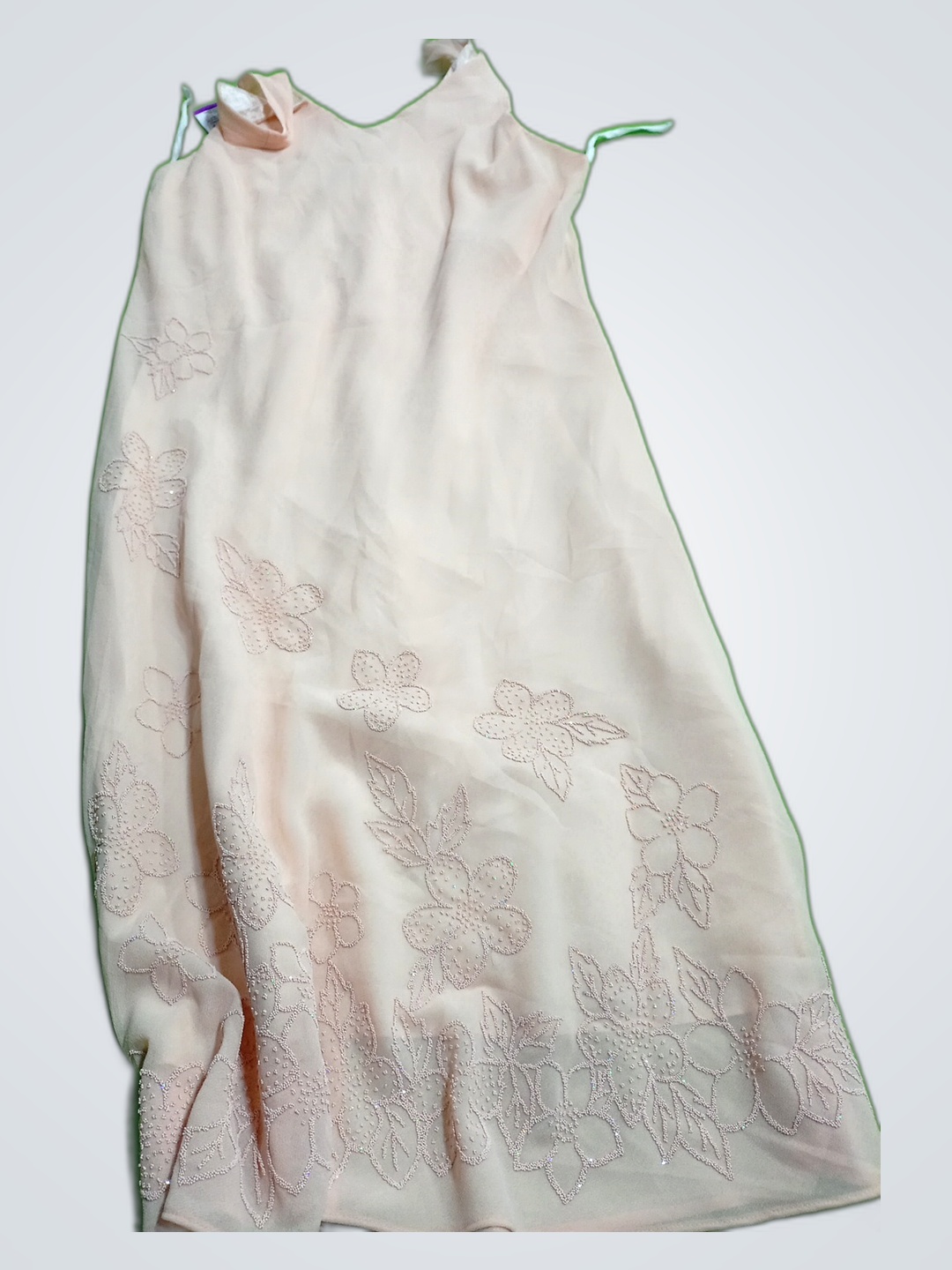 Ital Moda Studio Vestido Deslizador Bordado Floral