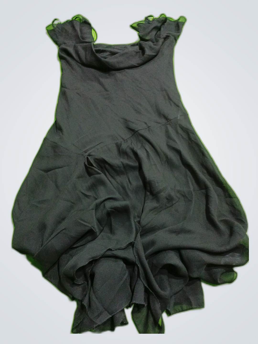 Vestido de fiesta de gasa negra Alyn Paige