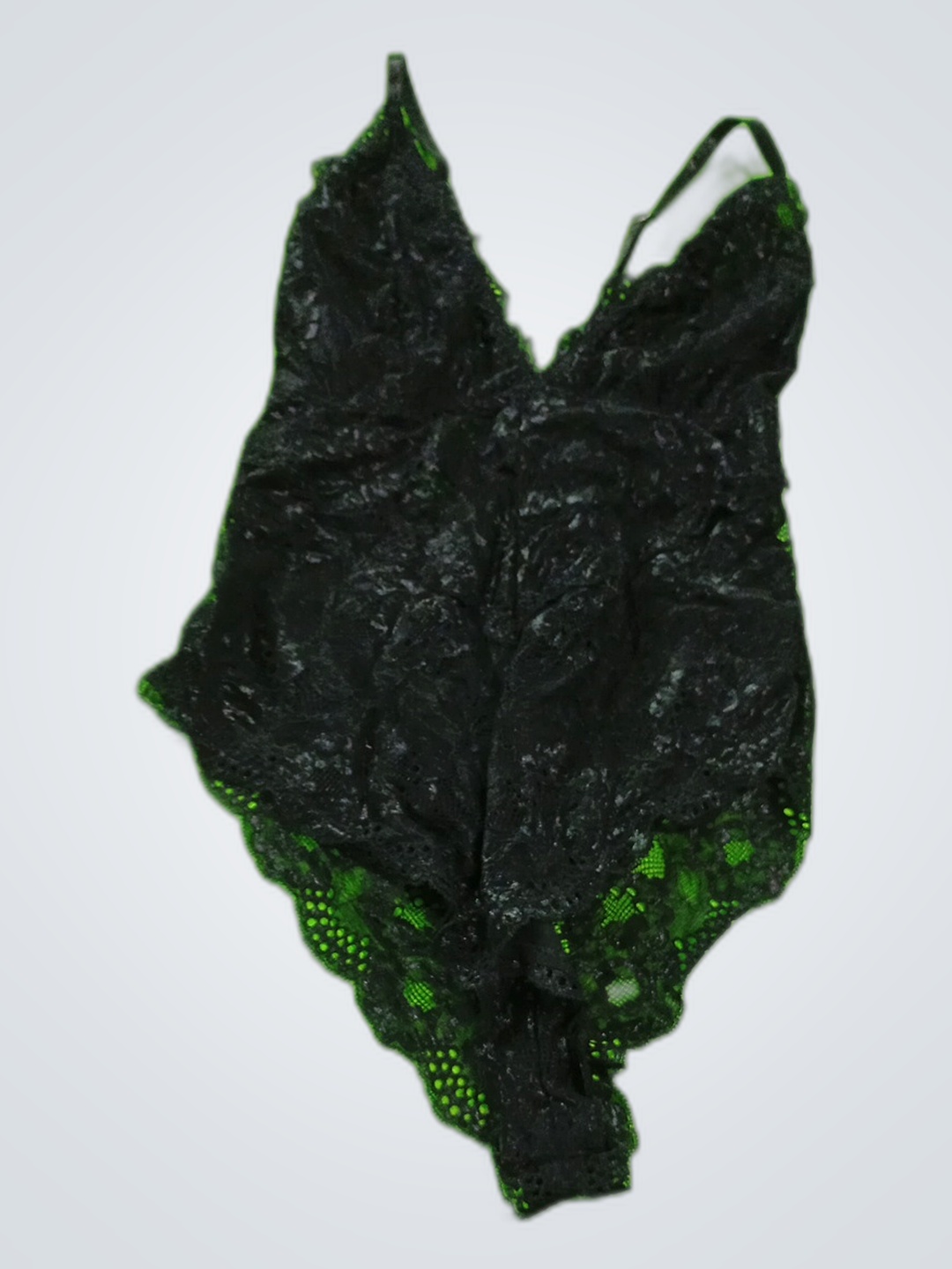 AV Love Camisón de Encaje Negro