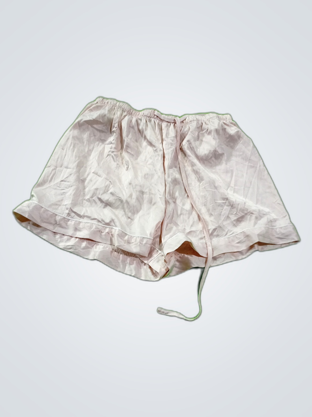 Shorts de algodón rosa claro sin marca