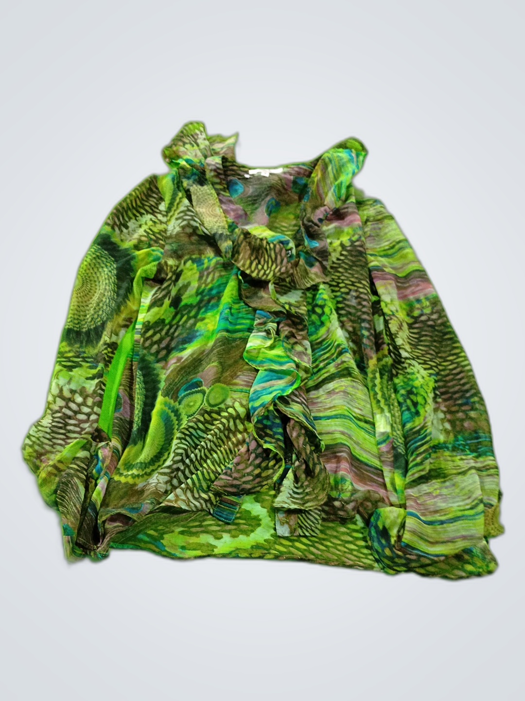 Blusa de gasa estampada Amelia