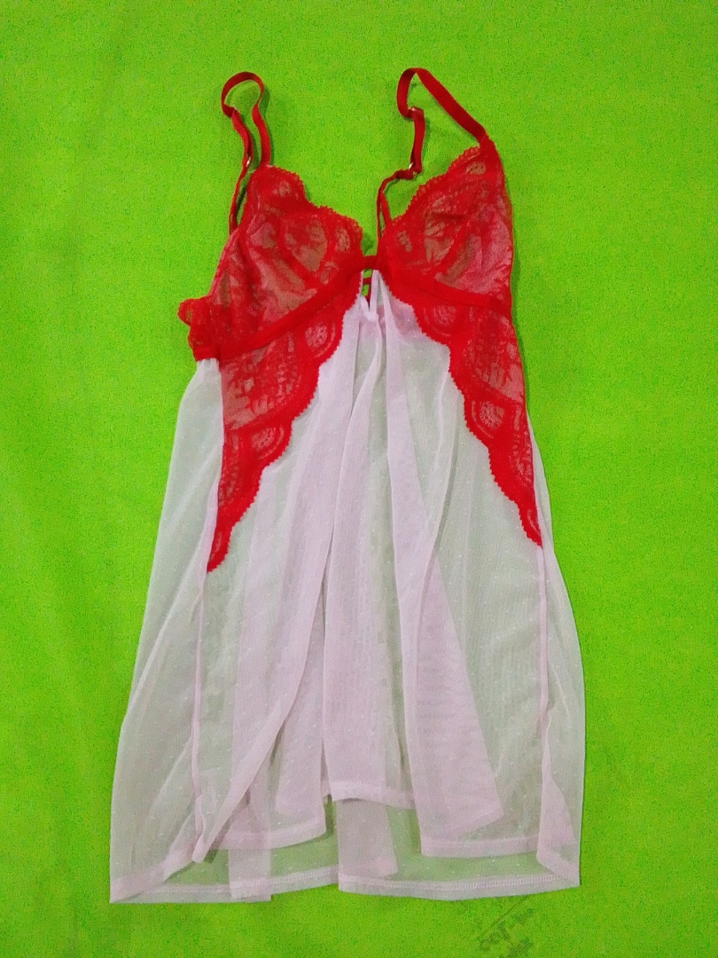 Aubade Red Lace Babydoll Camisole