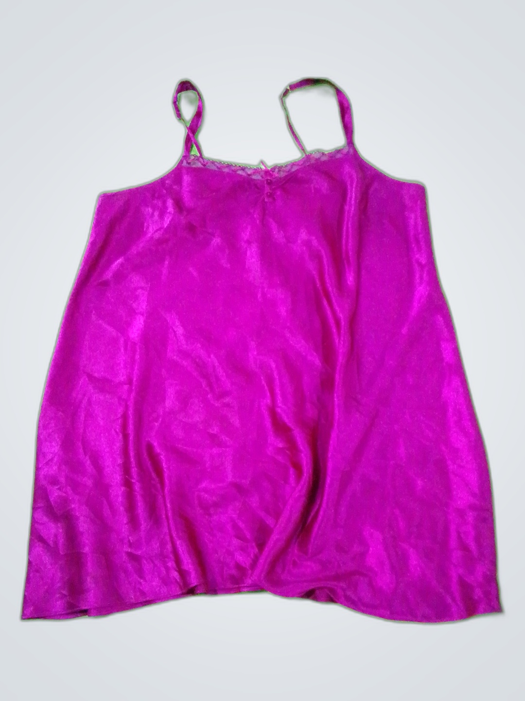 Morgan Taylor Lace Trim Satin Camisole