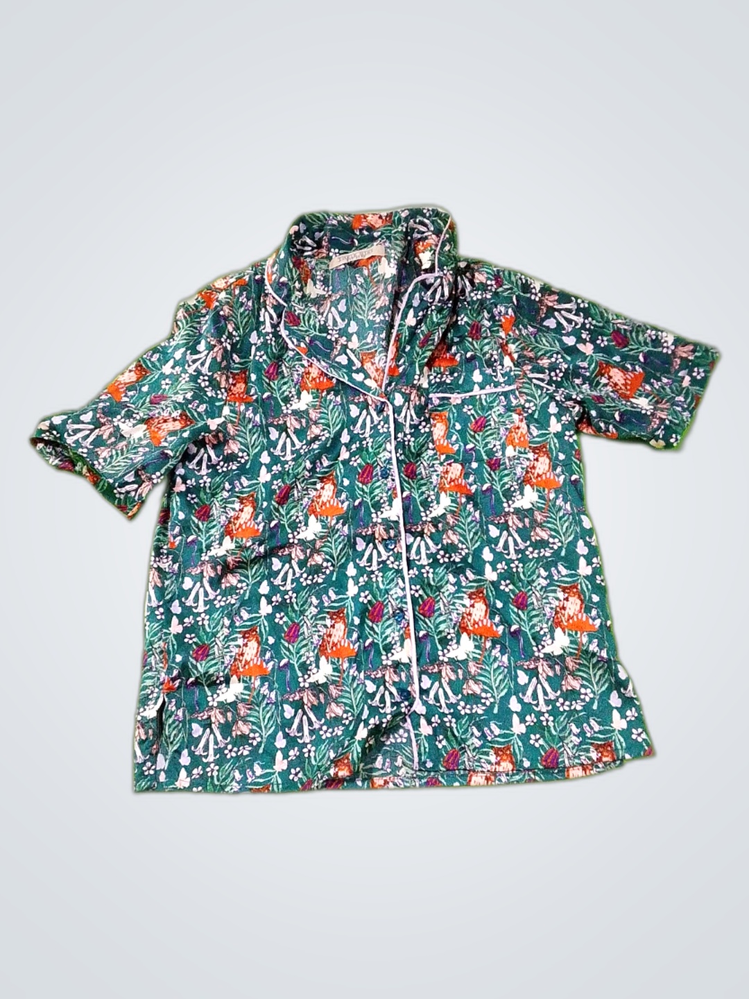 Camisa de manga corta floral
