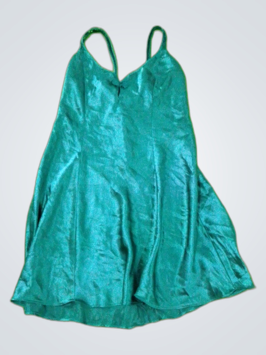 Vestido de satén verde