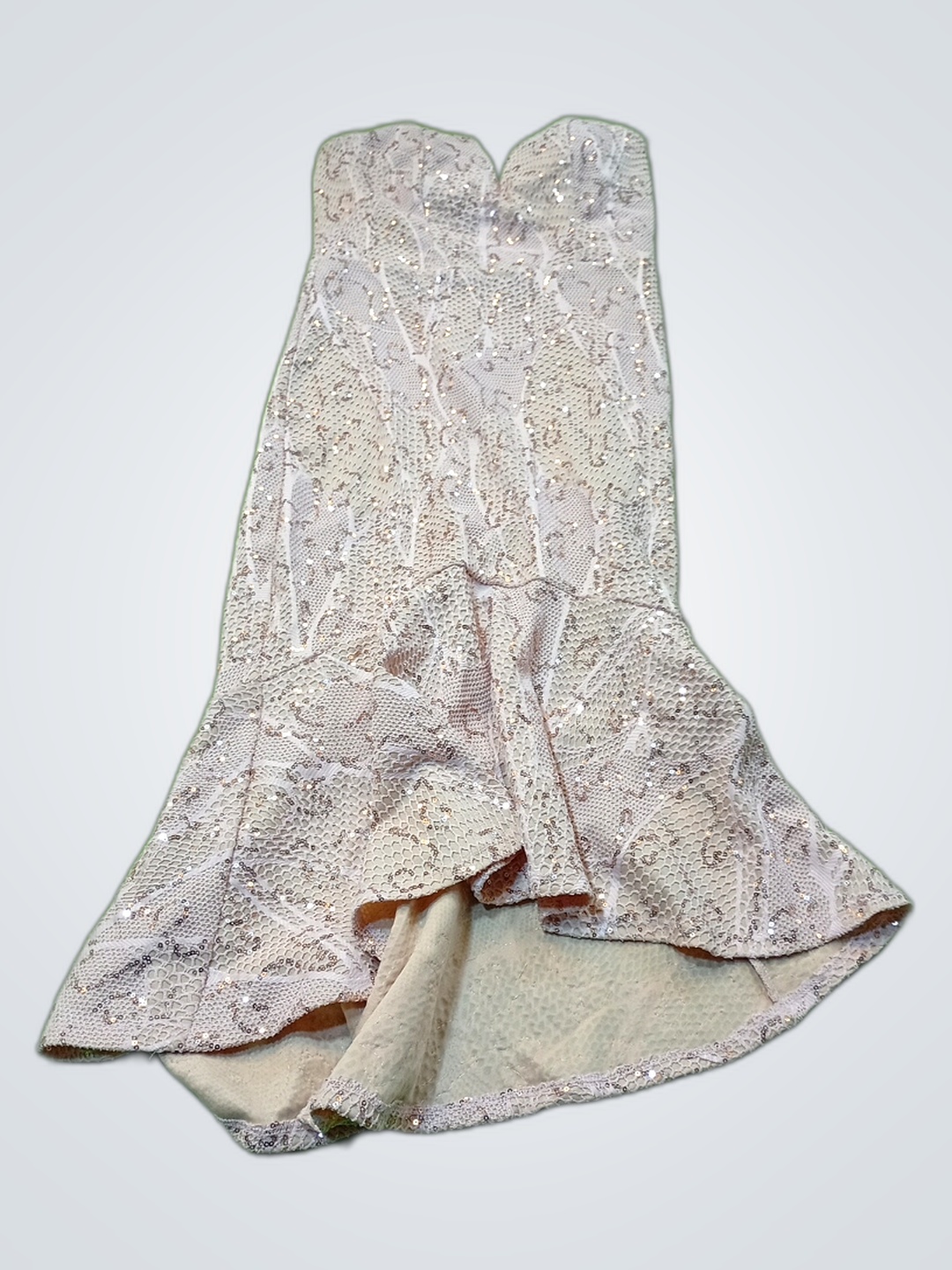 Vestido mini sin tirantes de lentejuelas Bailey Bl..