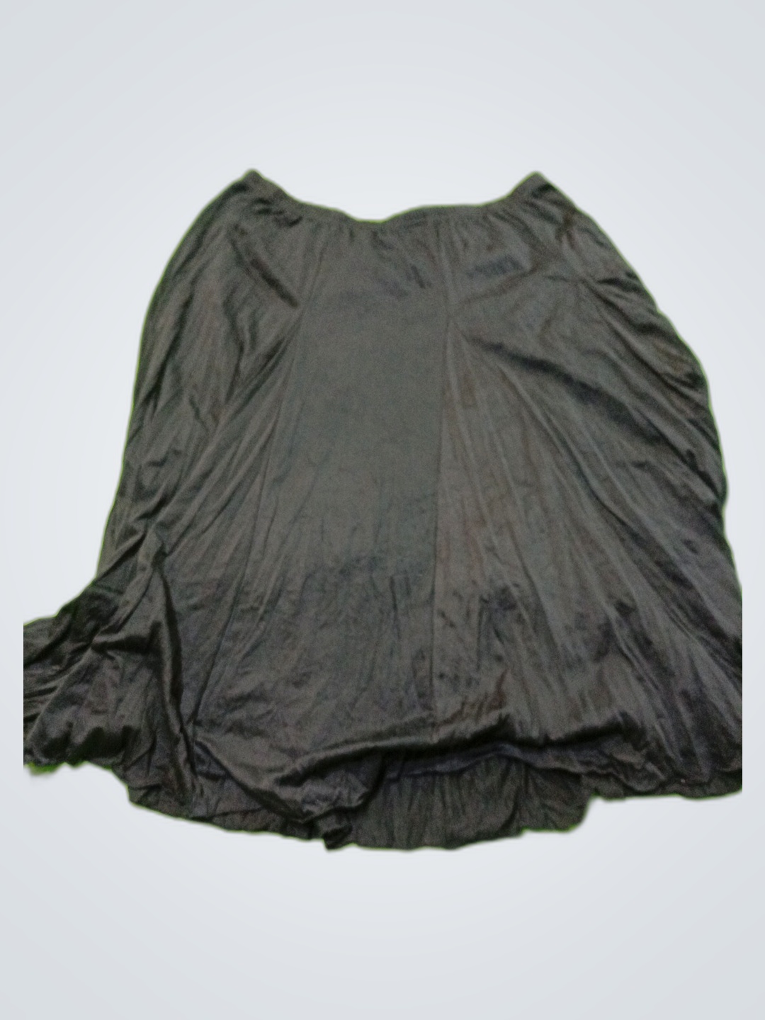 Falda Maxi de Viscosa Negra Rachel