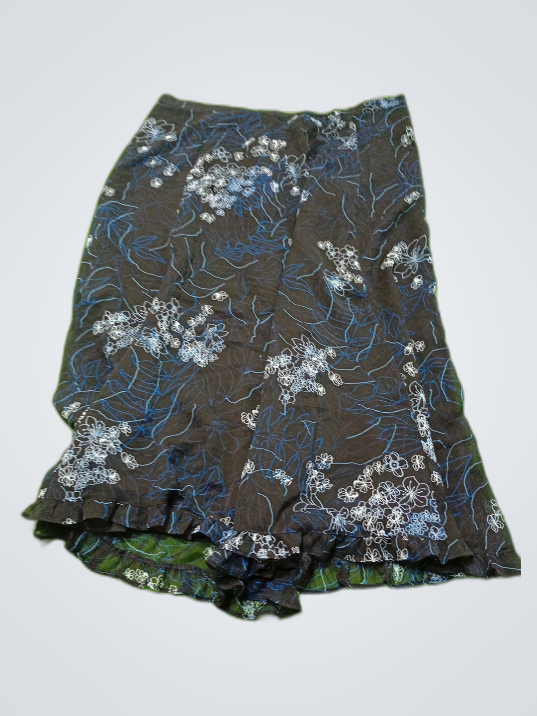 Mini falda bordada floral Sagar