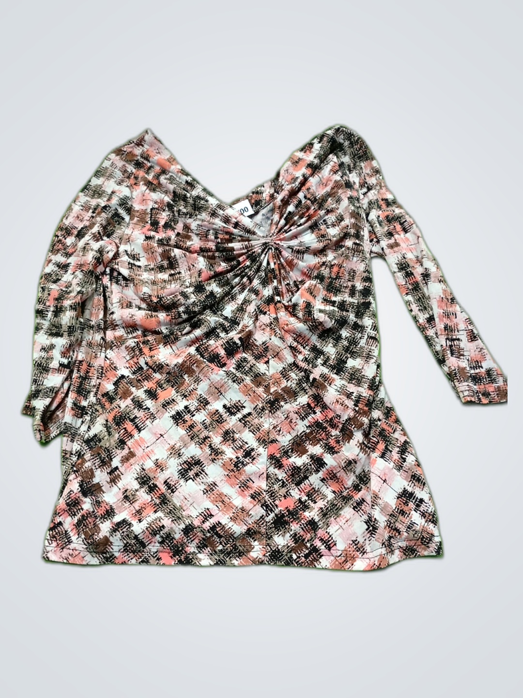 Blusa Envoltura Impresa Multicolor