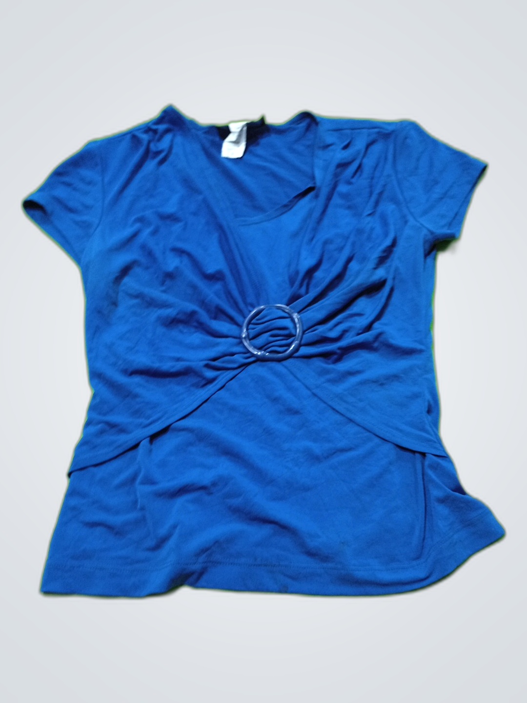 Blusa de Frente Torcido Azul East-Netted Apparel