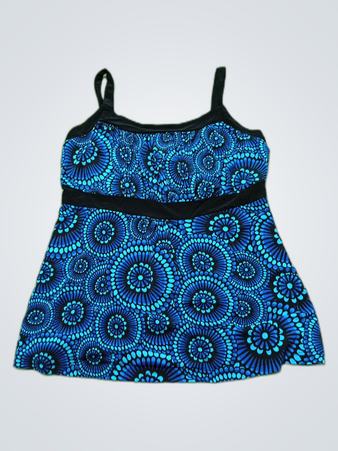 Top de tankini estampado azul de Saint Tropez