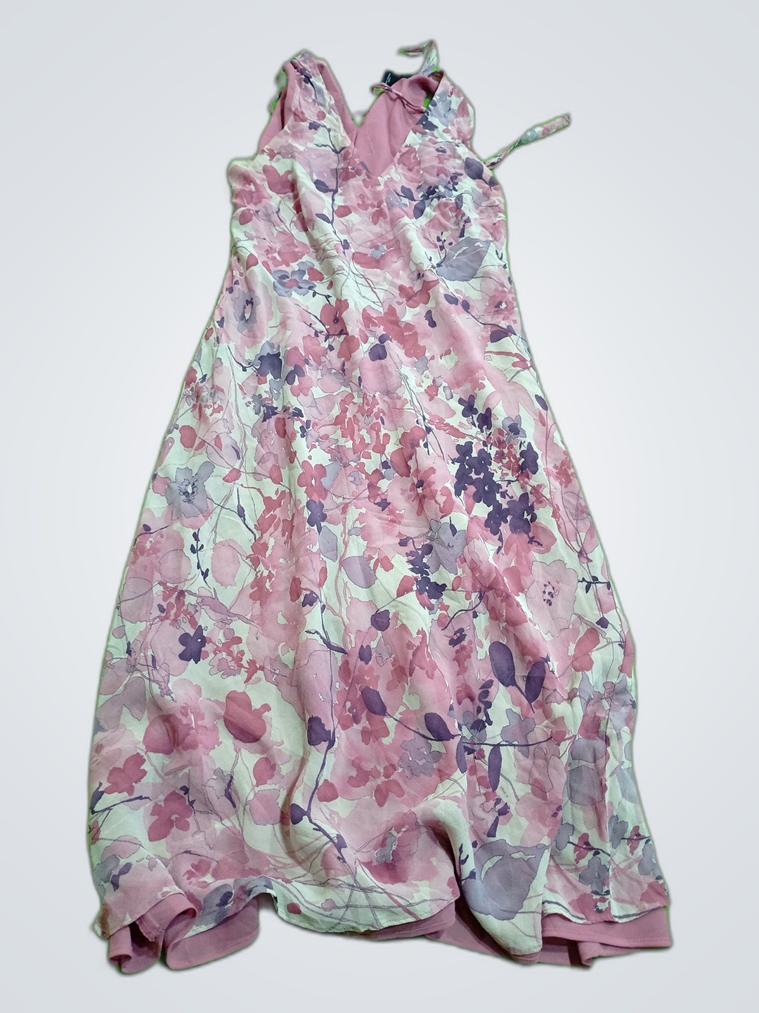 Vestido Maxi de Seda Floral de Ann Taylor