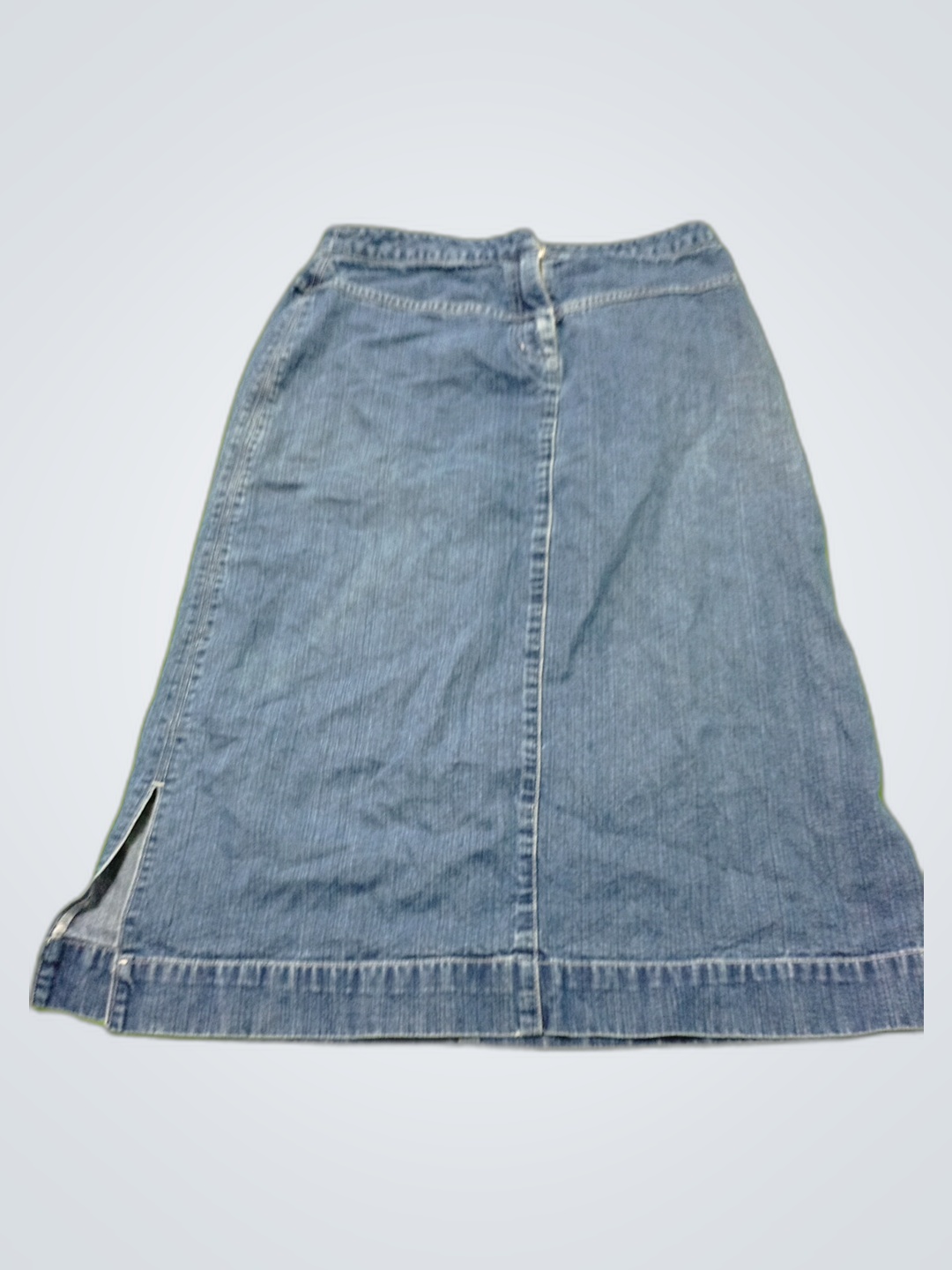 Falda corta de denim Petite de Style & Co