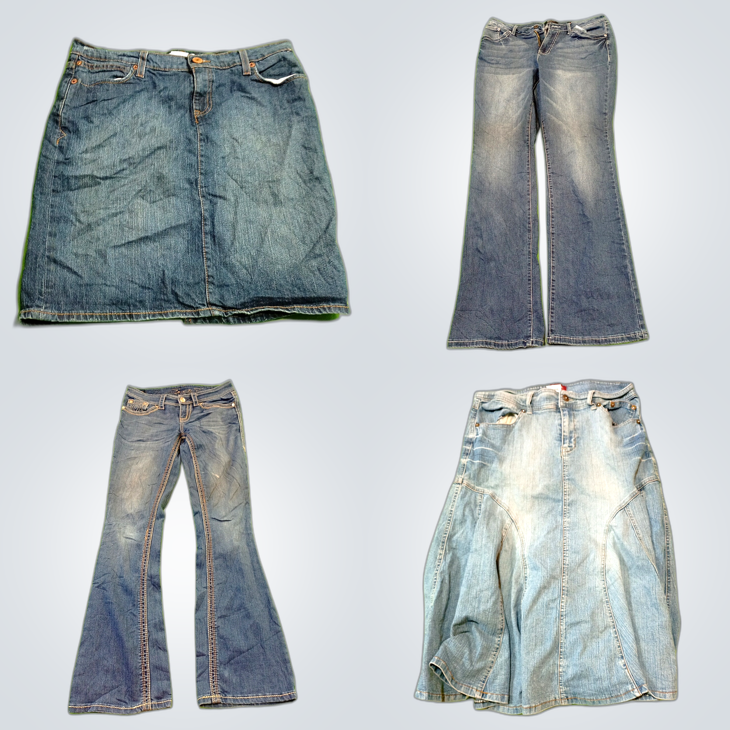 Ensemble de jeans bootcut et flare