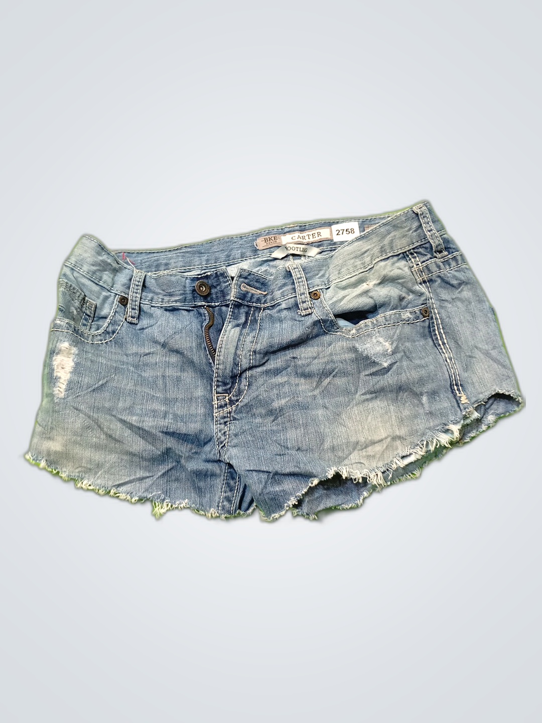 BKE ダメージデニムショーツ