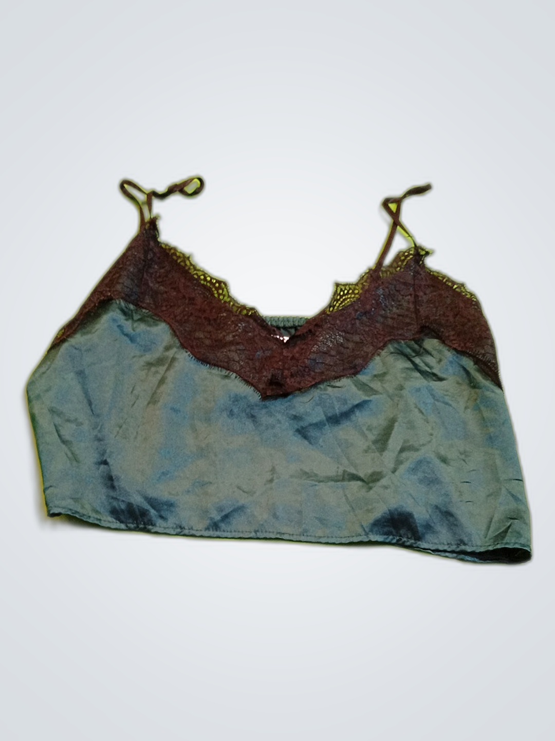 レーストリムサテンキャミソールトップ