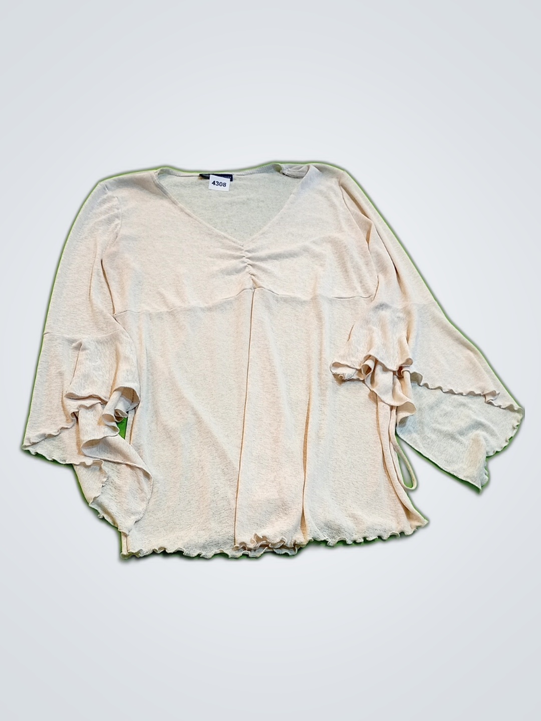 Thyme Maternity Cream Flowy Blouse