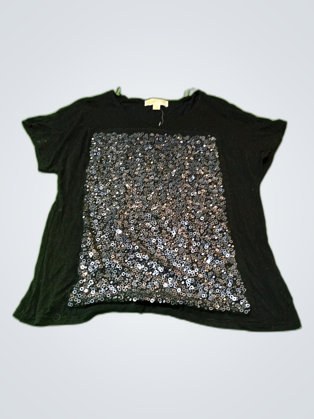 マイケル・コース ブラック シークイン Tシャツ