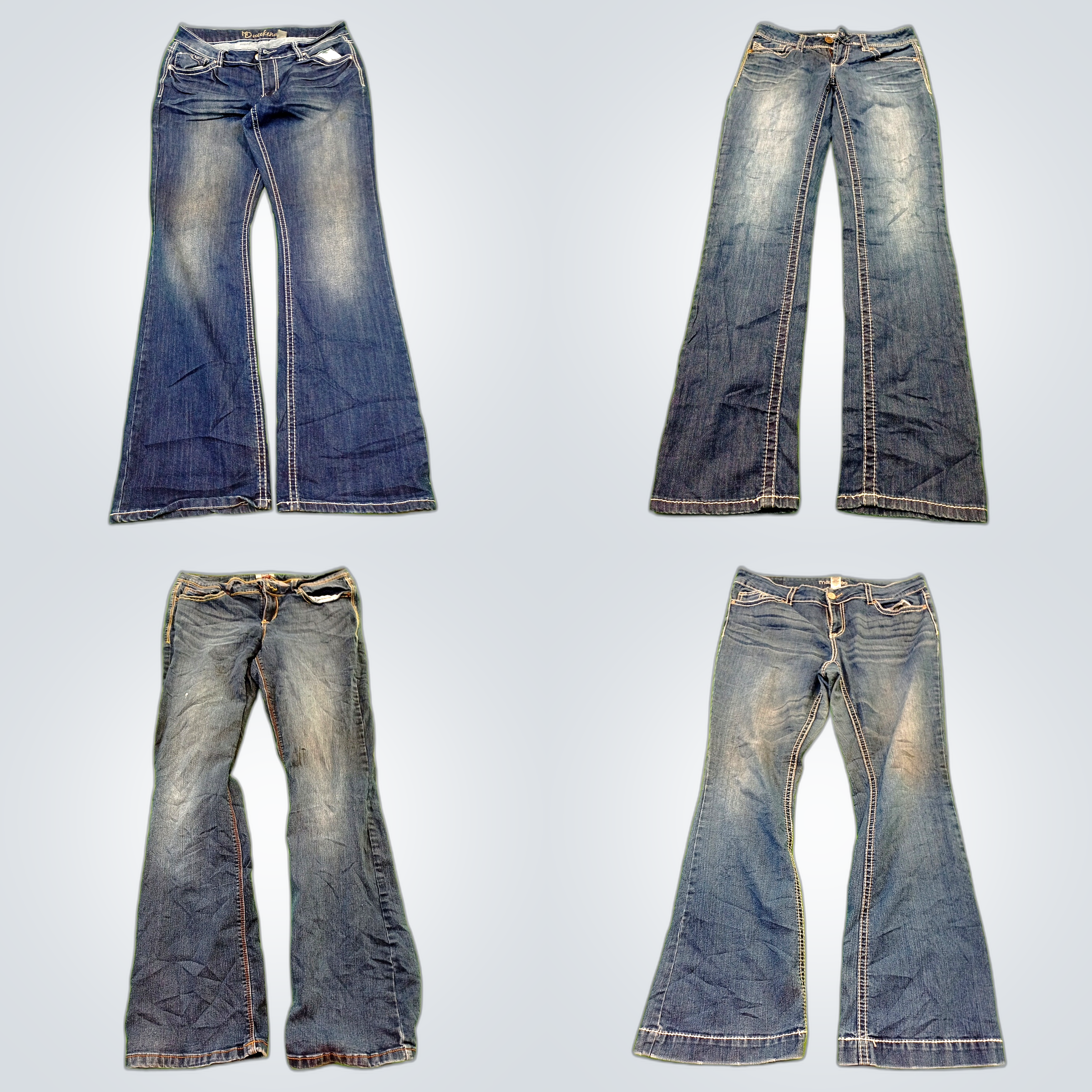 Lot de jeans flare et bootcut