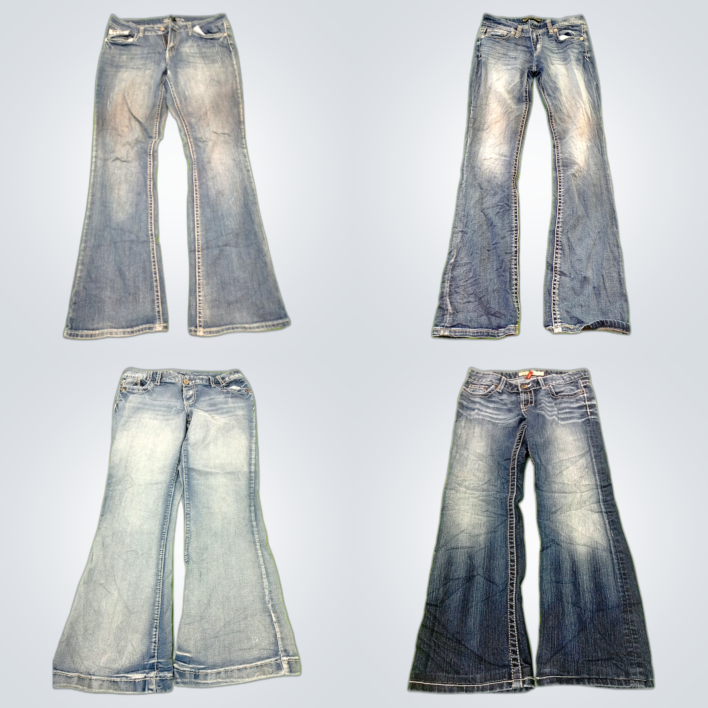 Ensemble de jeans évasés et à jambes évasées