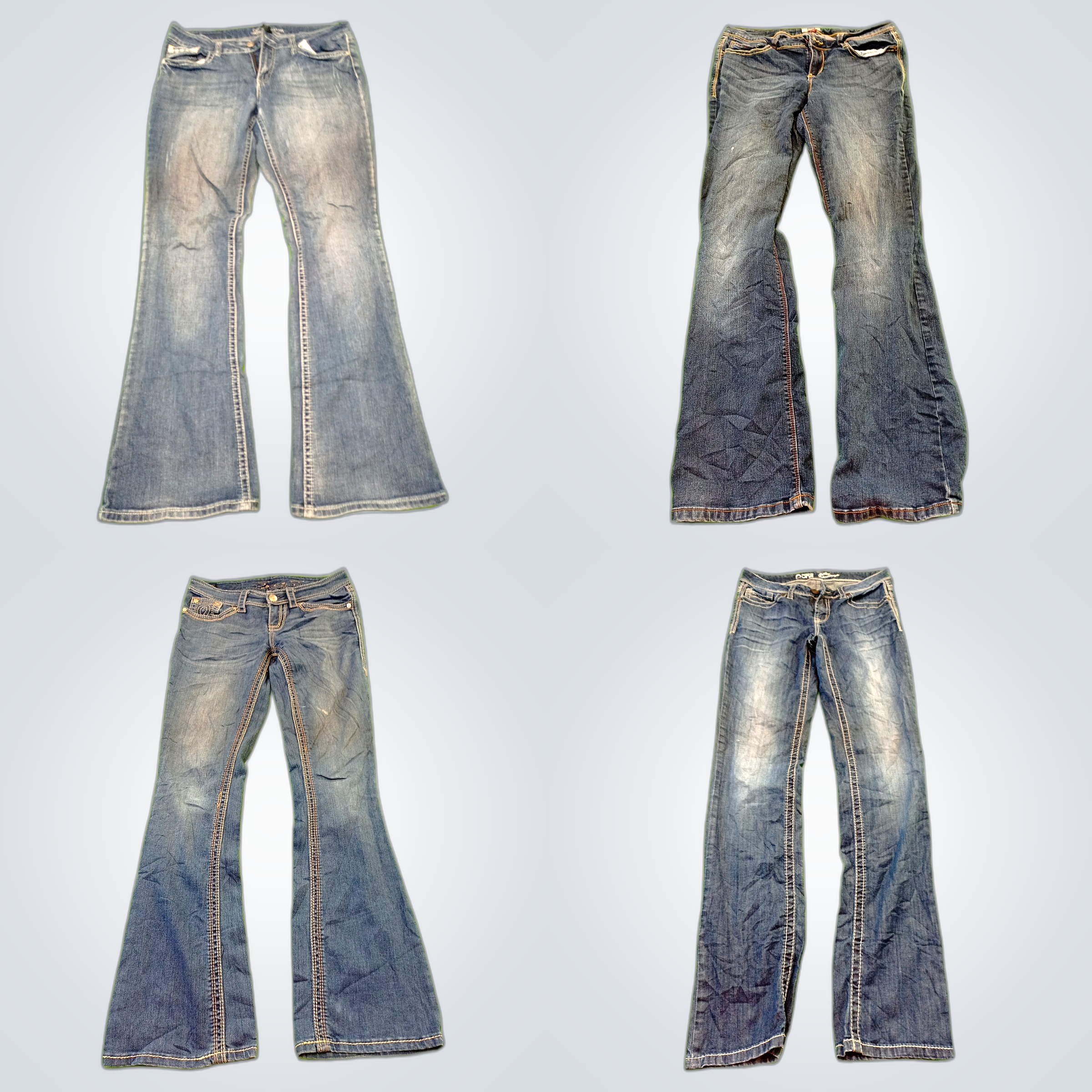 Ensemble de jeans flare et bootcut