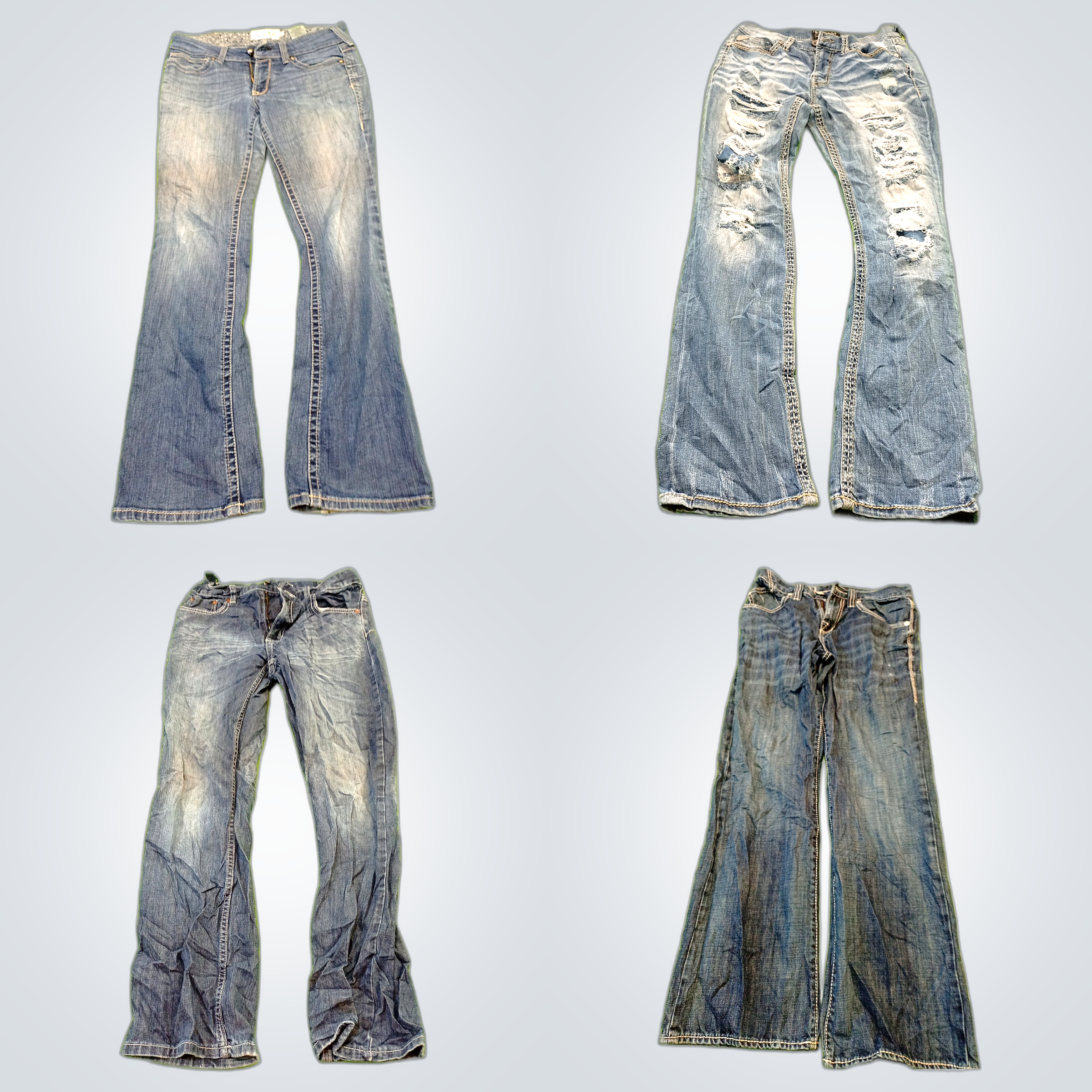 Ensemble de jeans bootcut évasés