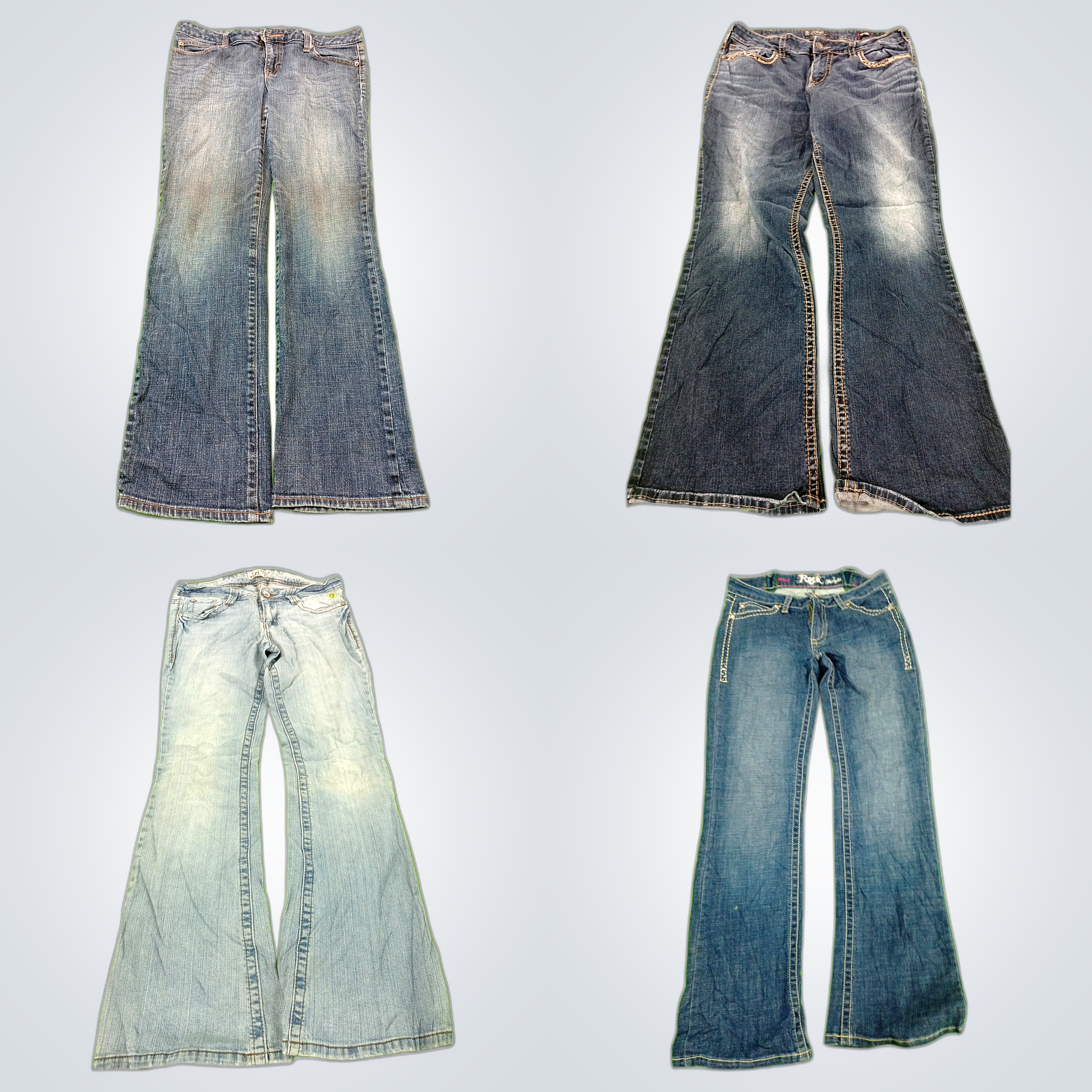 Conjunto de Jeans Bootcut Y2K