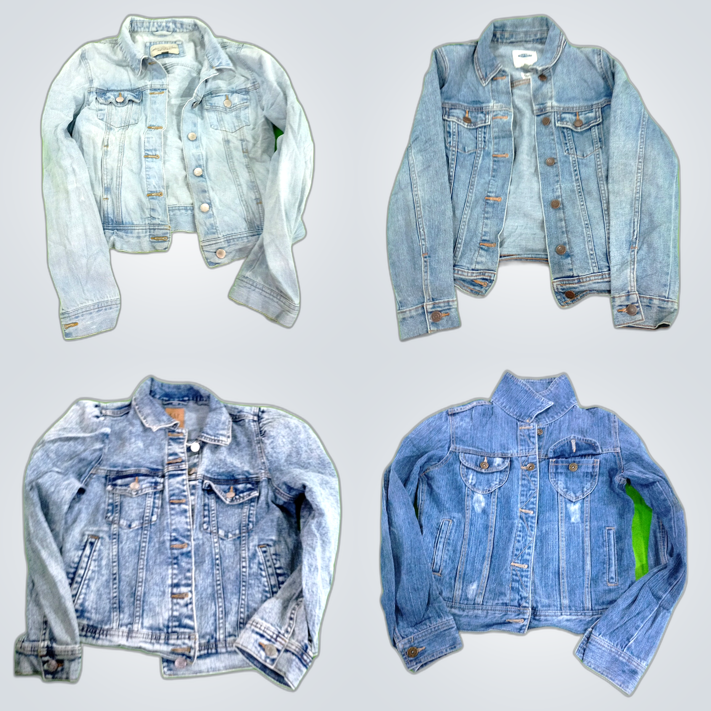 Pacote de Jaquetas de Denim Y2K