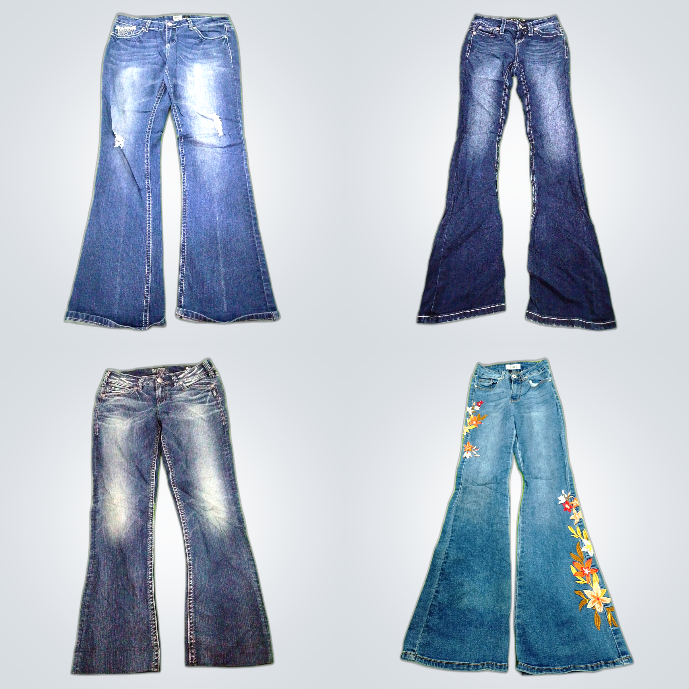 Pacote de Jeans Flare Y2K