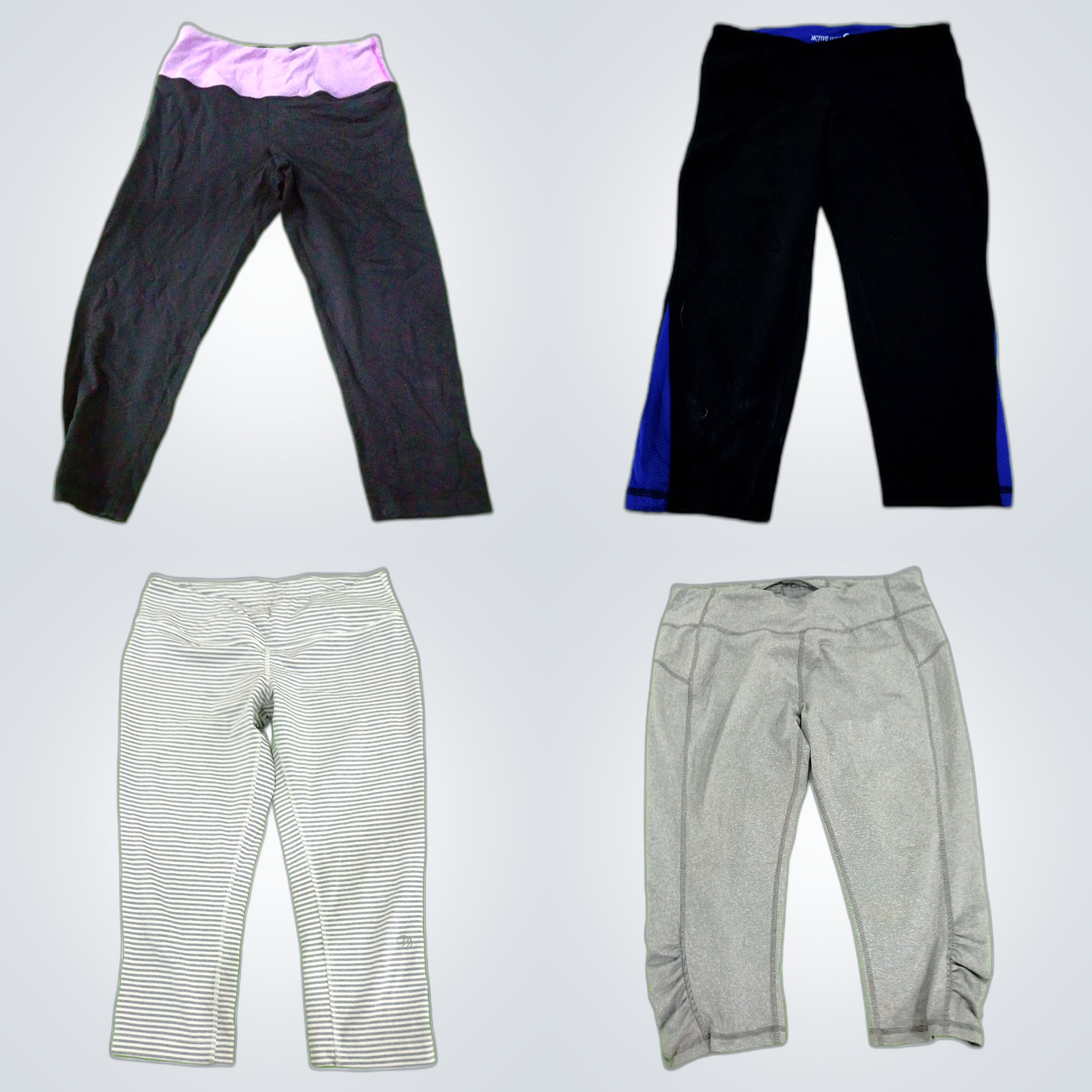 Leggings blancos y grises