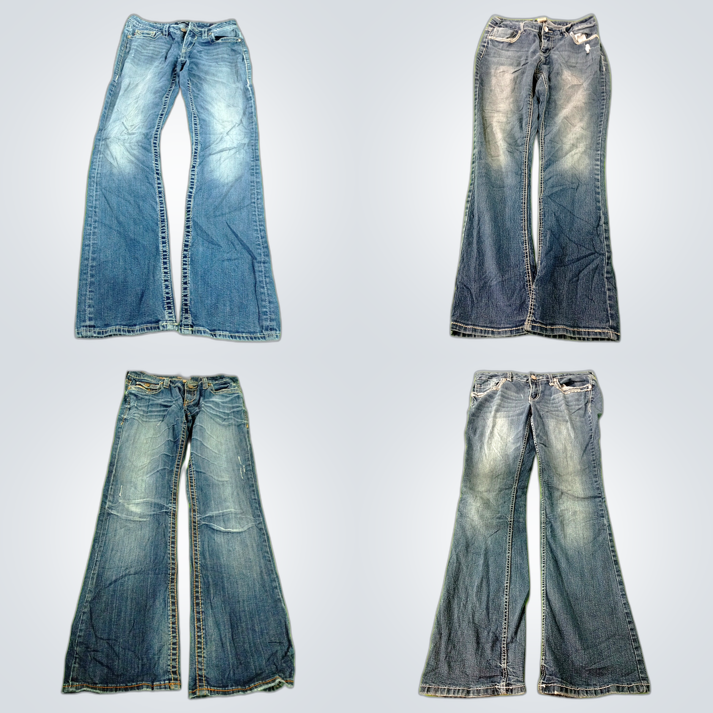 Jean Bootcut à Évasement Y2K