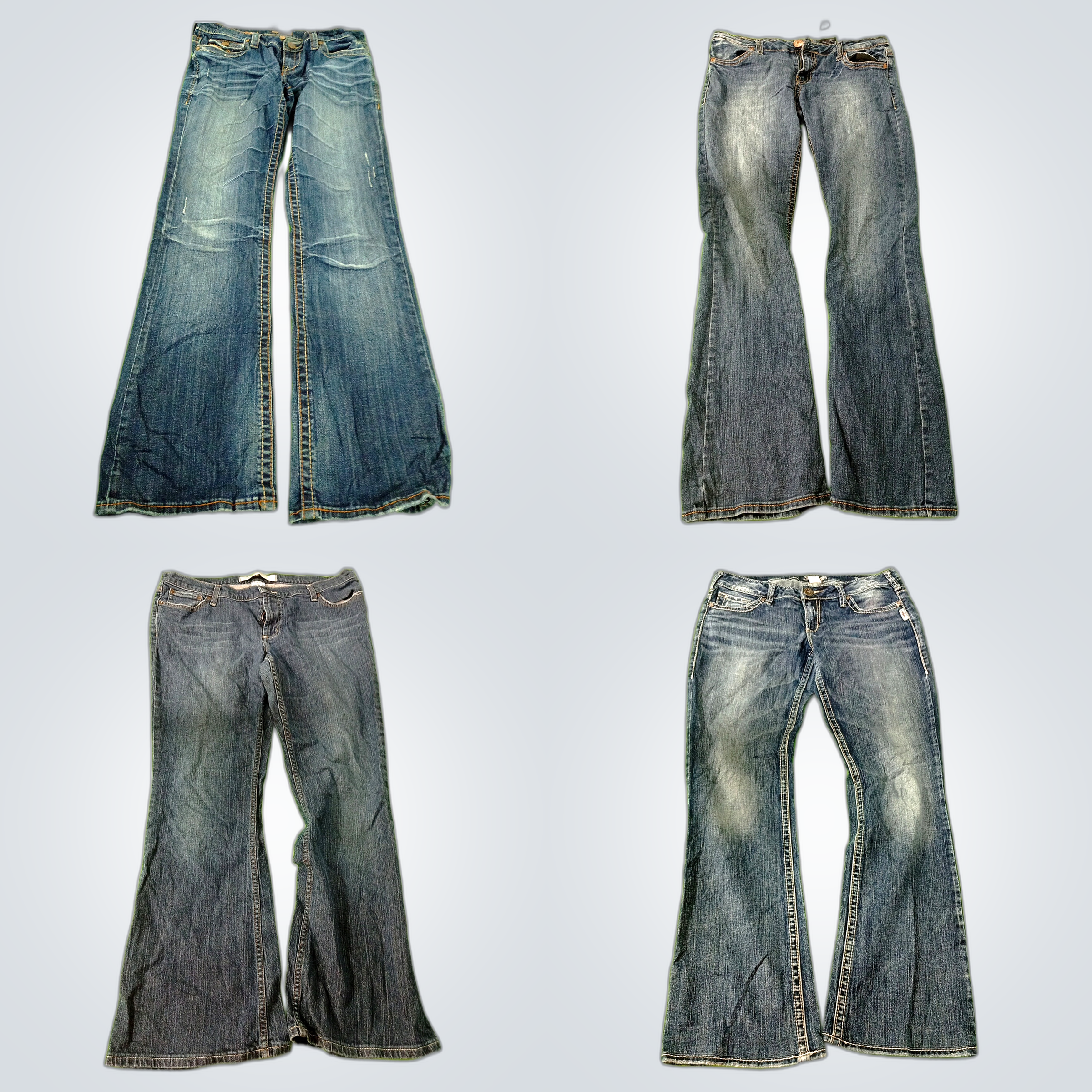 Ensemble de jeans évasés Y2K