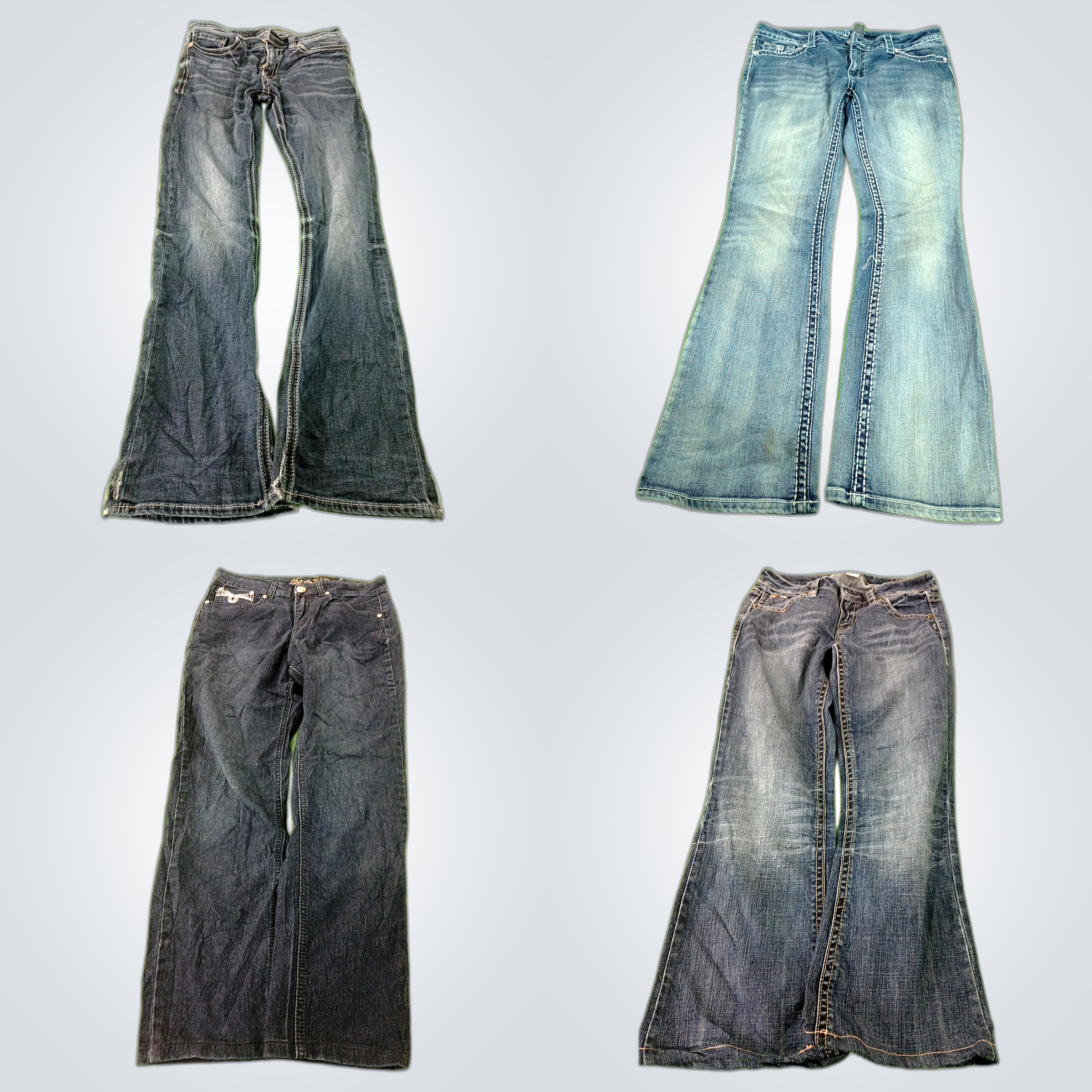 Paquete de Jeans de Campana Y2K