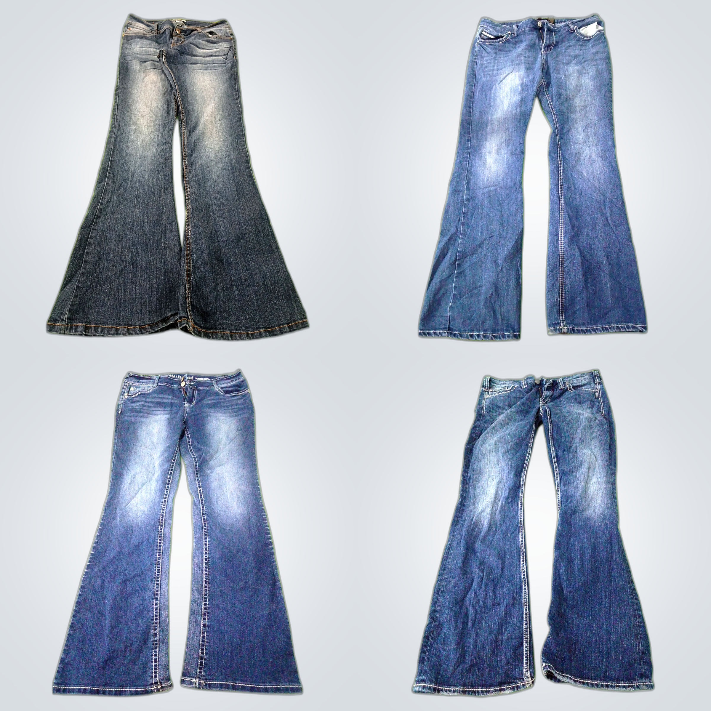 Ensemble de jeans évasés Y2K