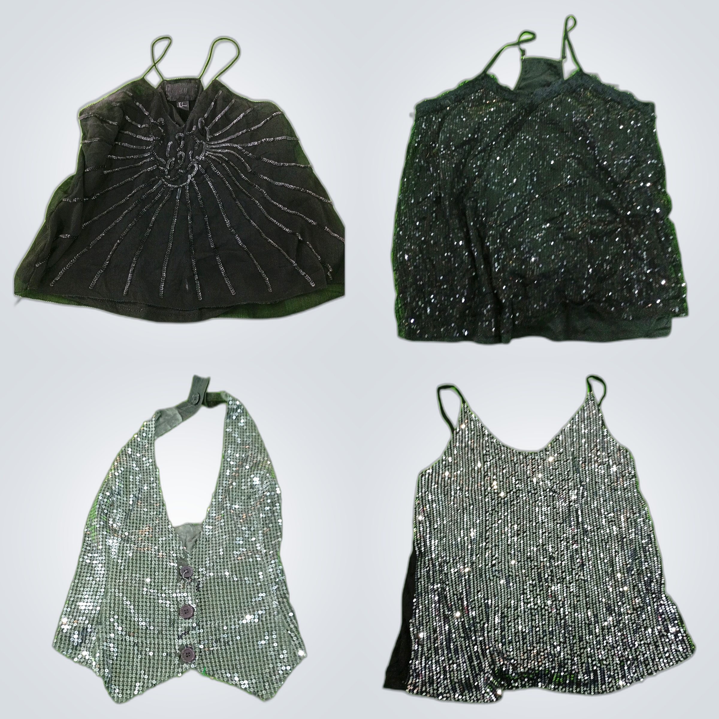 Luxury Top Bundle: H&M, BCBG & More Sequined Camis..