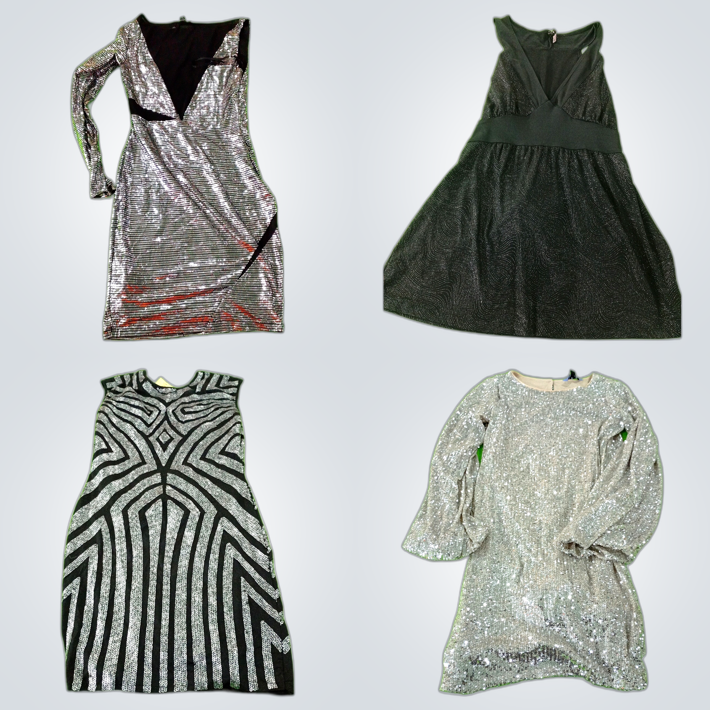 Sequin Dress Bundle: Bebe, Novita, H&M, Villette &..