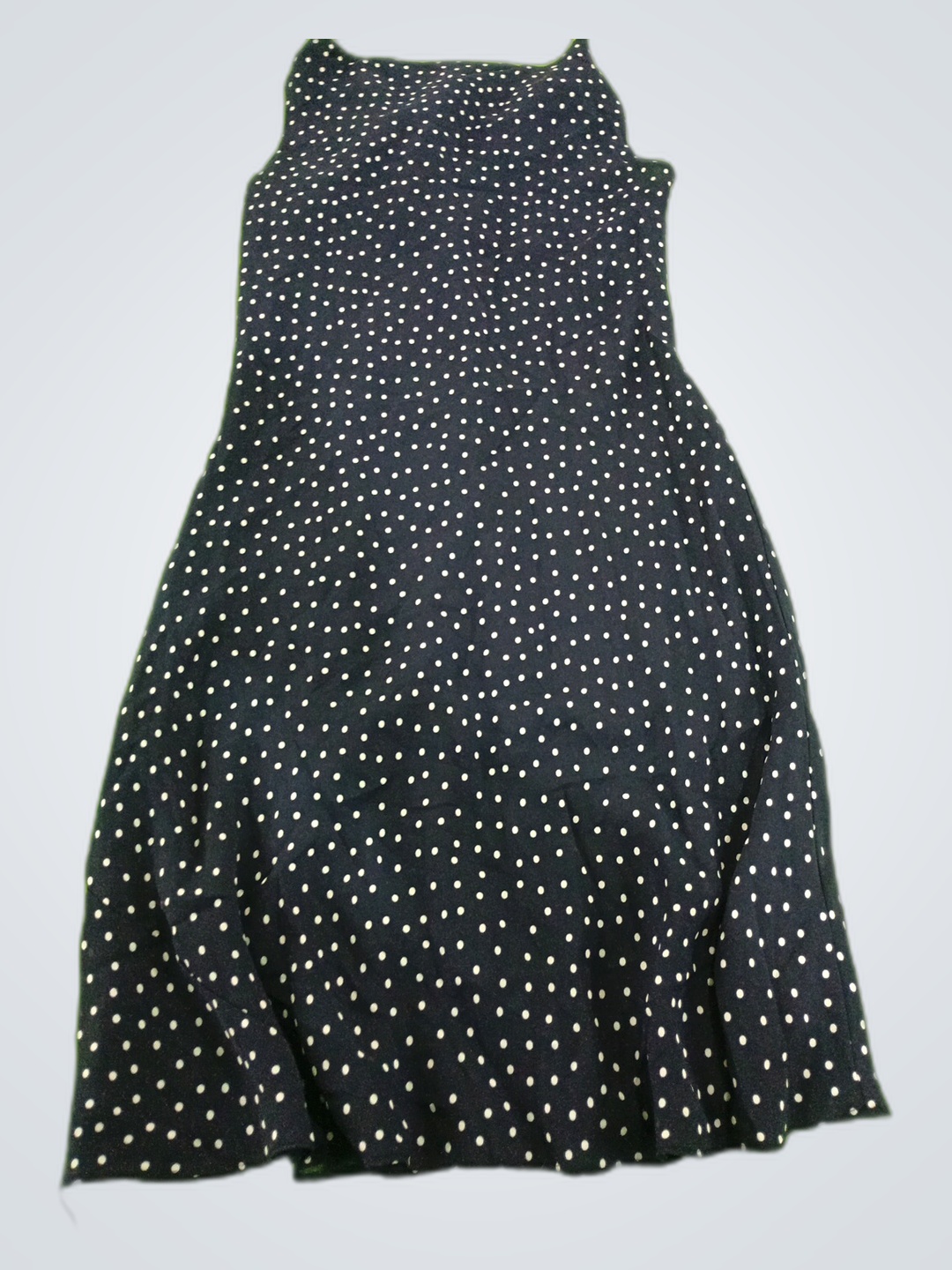 H&M Black Polka Dot Sleeveless Mini Dres..